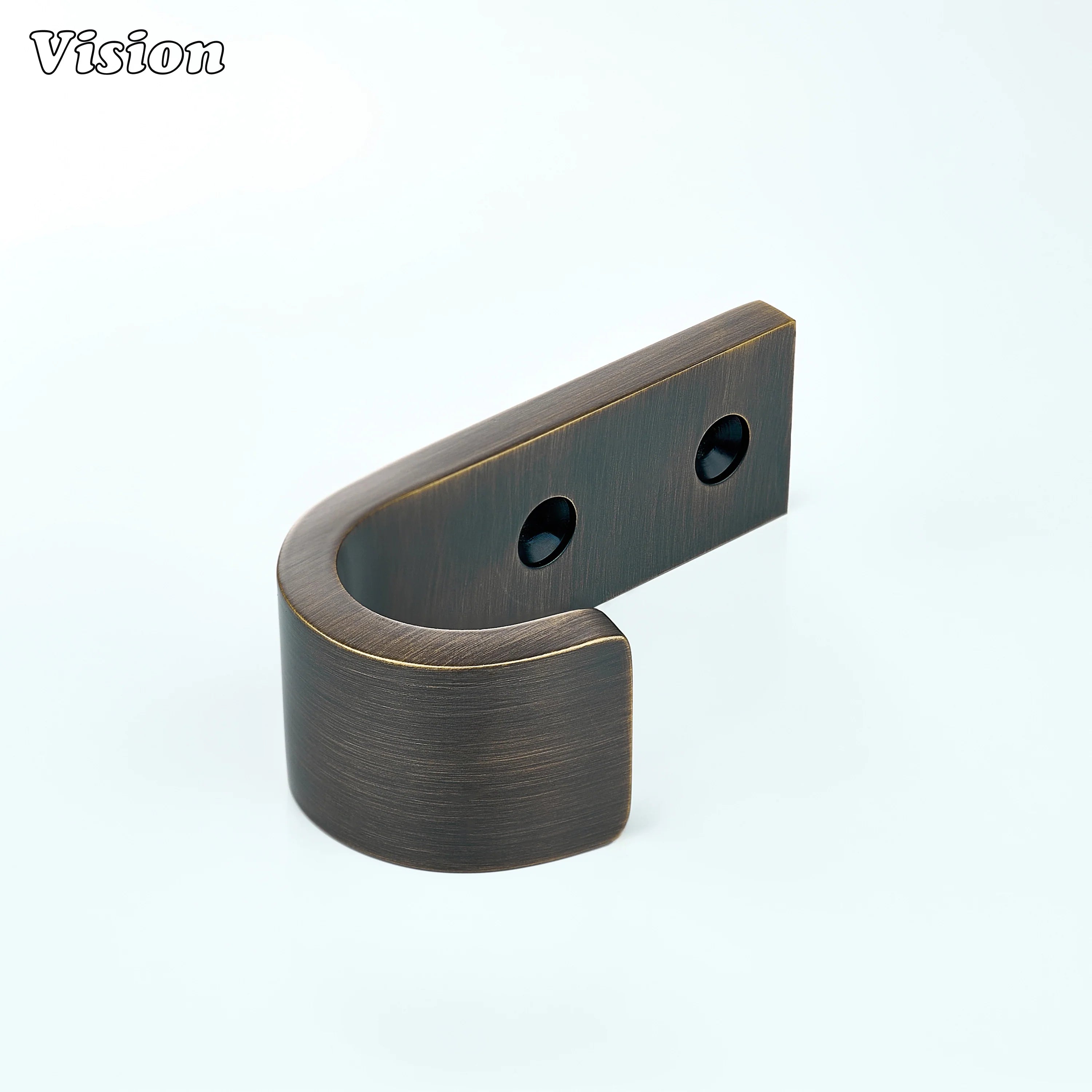 Heavy duty wide wall hook in Antique Bronze finish with smooth J design for towels and robes