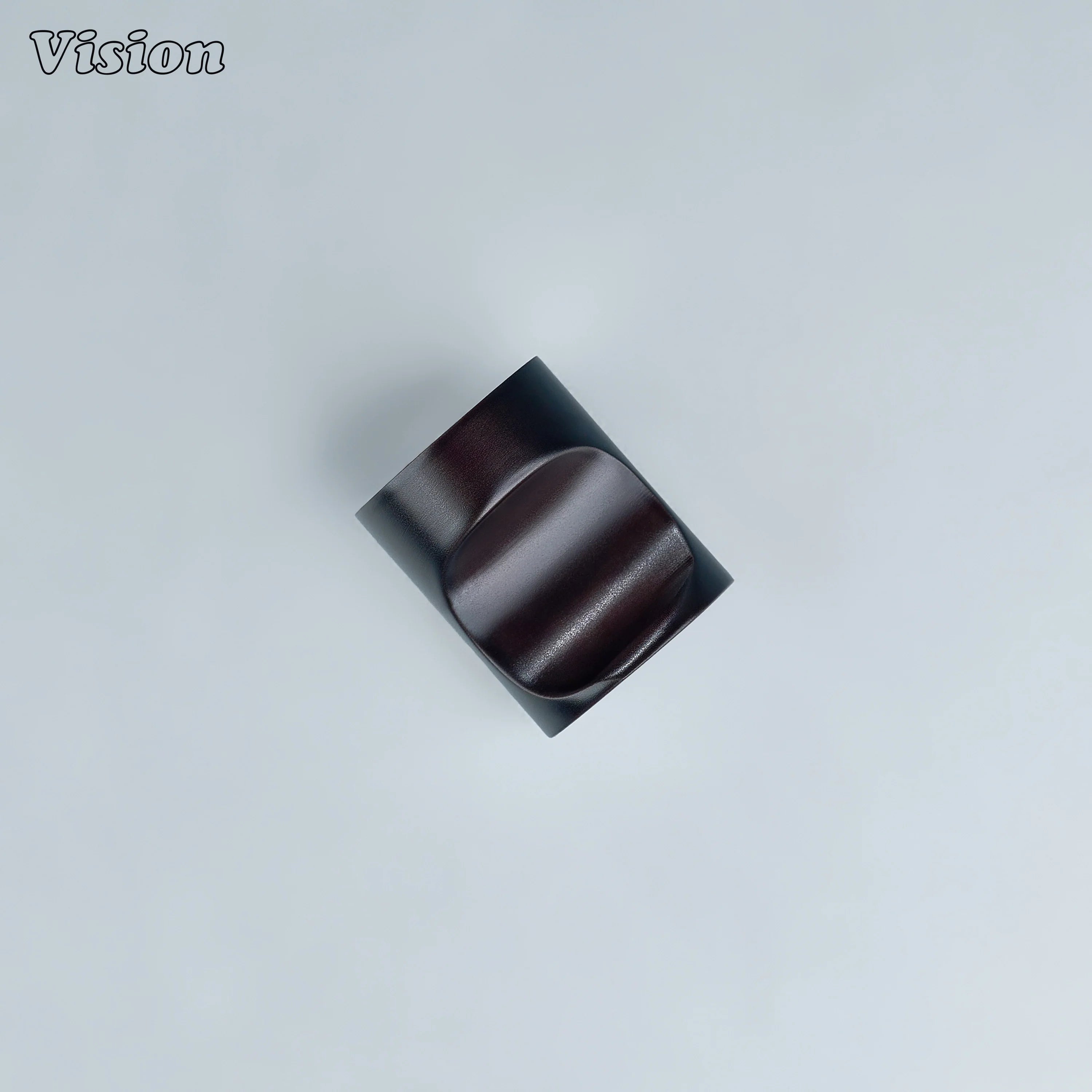 Smooth round Oil Rubbed Bronze cabinet knob with finger space for cabinets