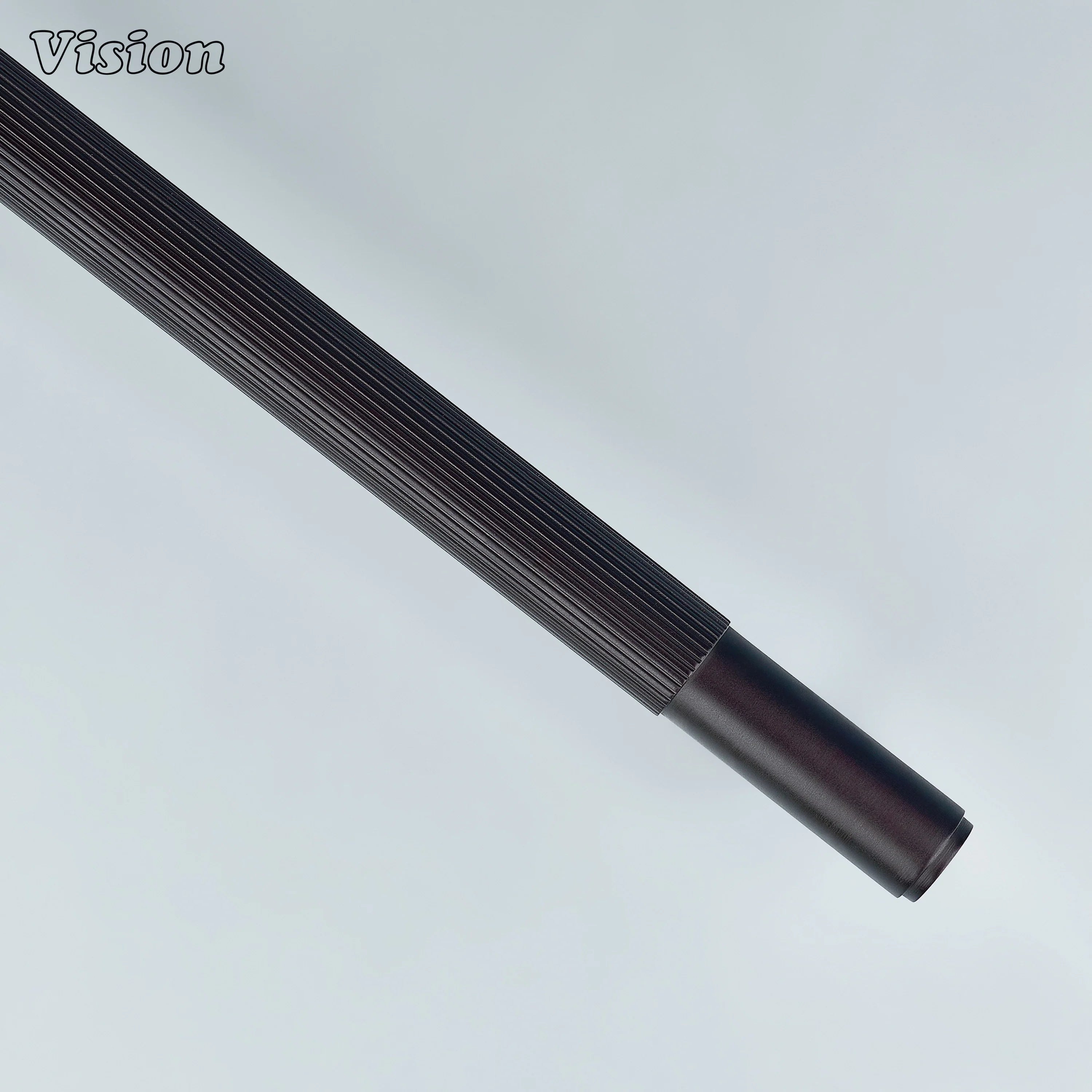 Elegant curved linear handle for wardrobes and cupboards.
