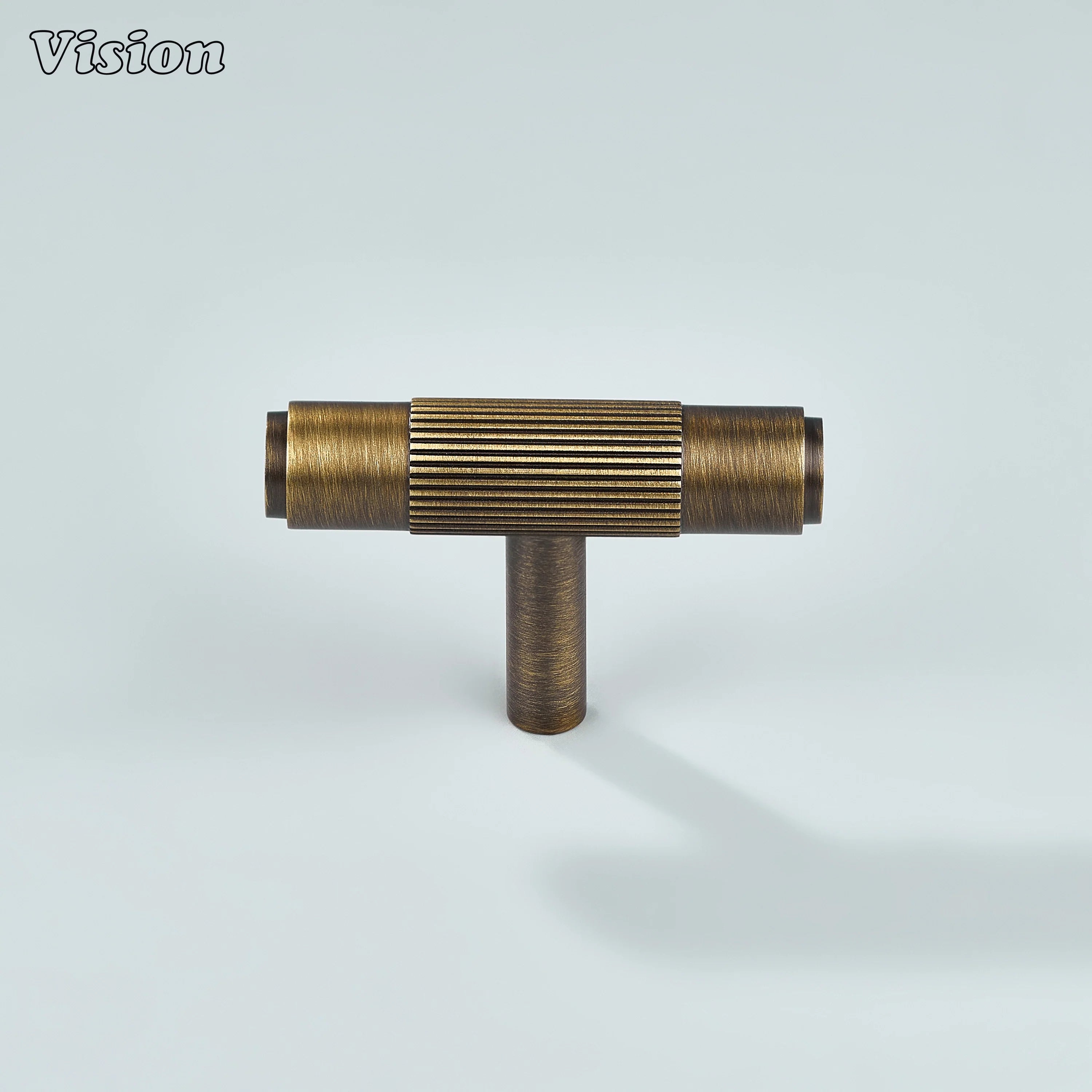 Ignite antique bronze brass T-knob for wardrobes and drawers.
