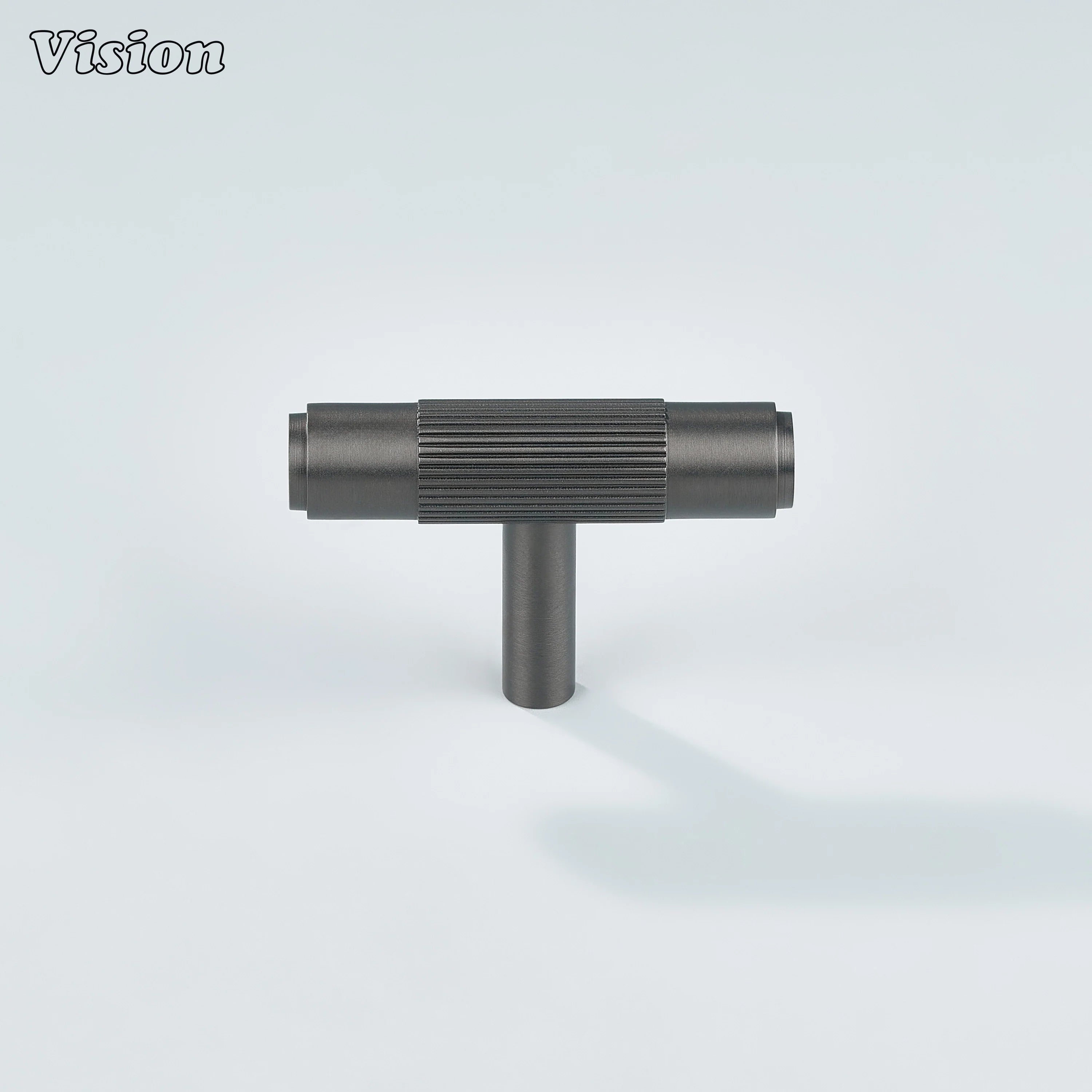 Ignite gunmetal T-knob offering superior grip and style.