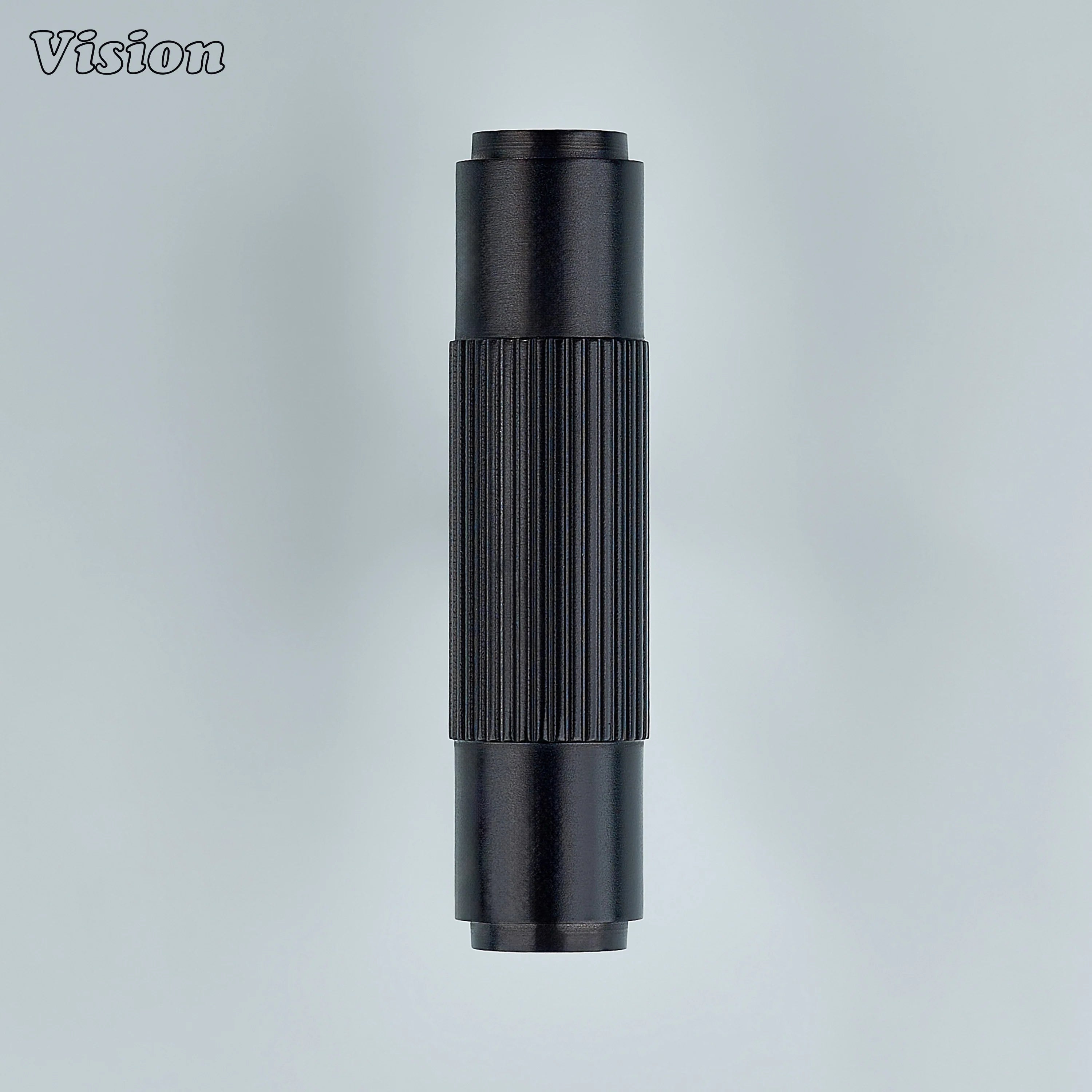 Satin brass T-knob with linear knurling and bronze finish.