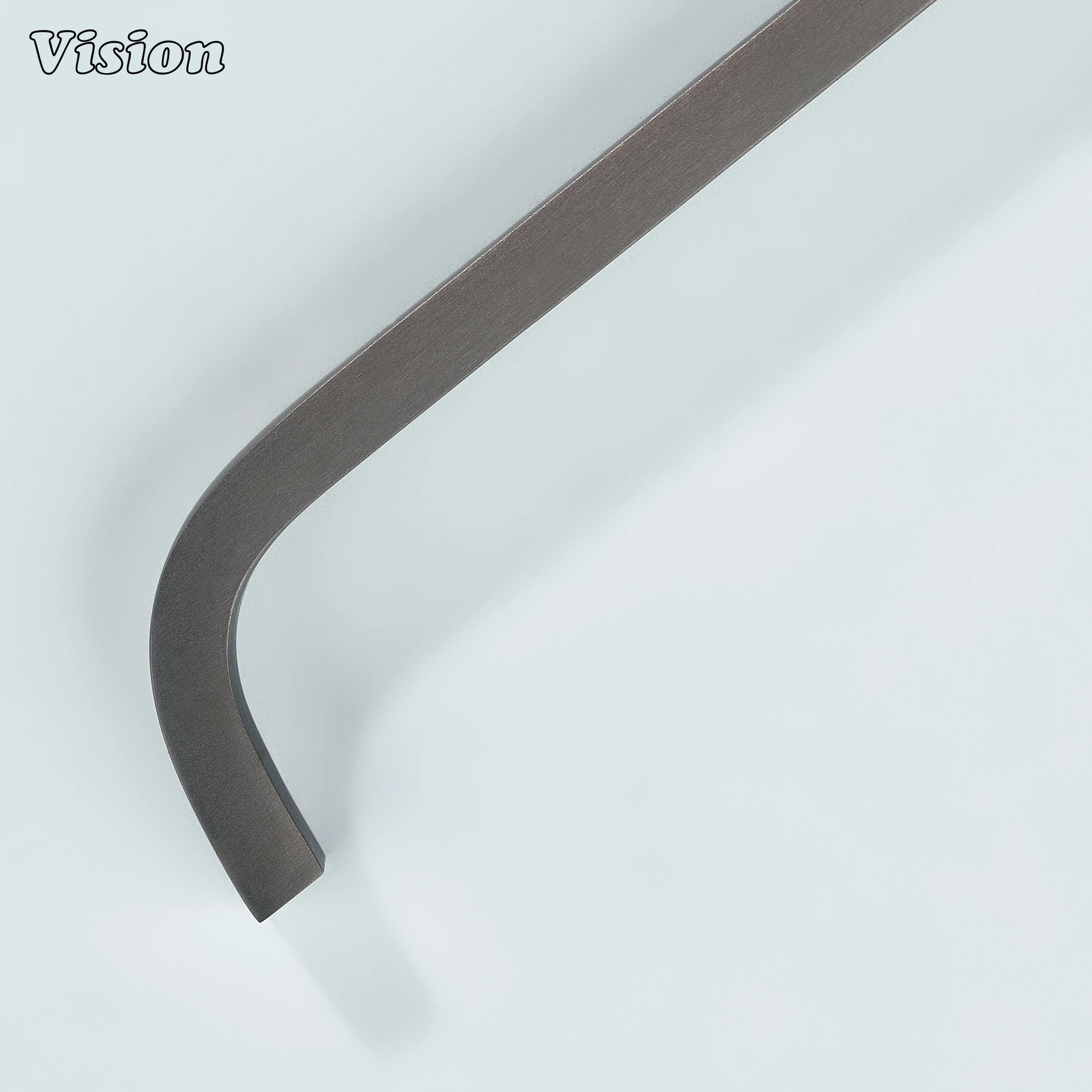 Elegant gunmetal brass handle for cupboards and wardrobe doors.