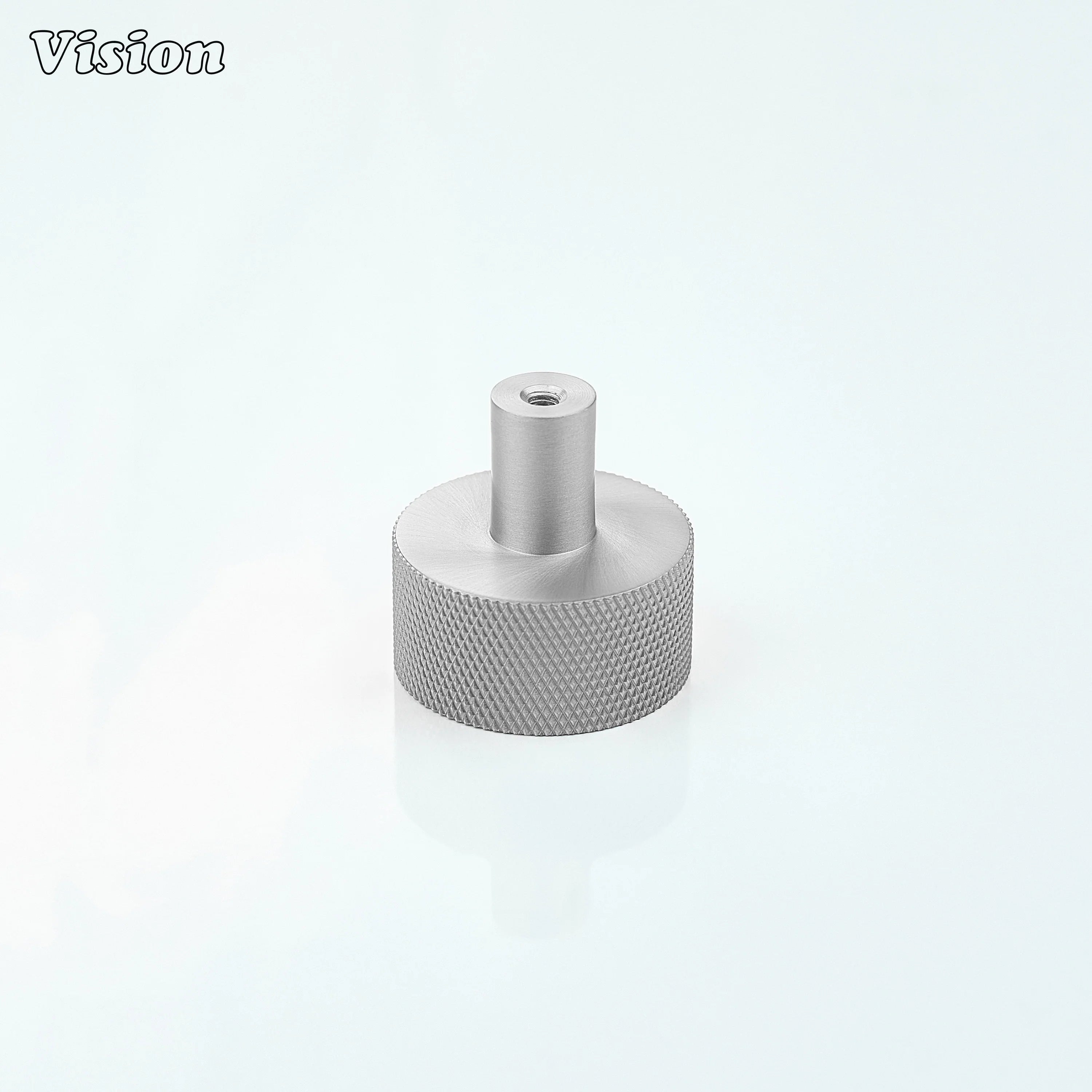 Premium Silver cabinet knob with round profile for modern cabinets