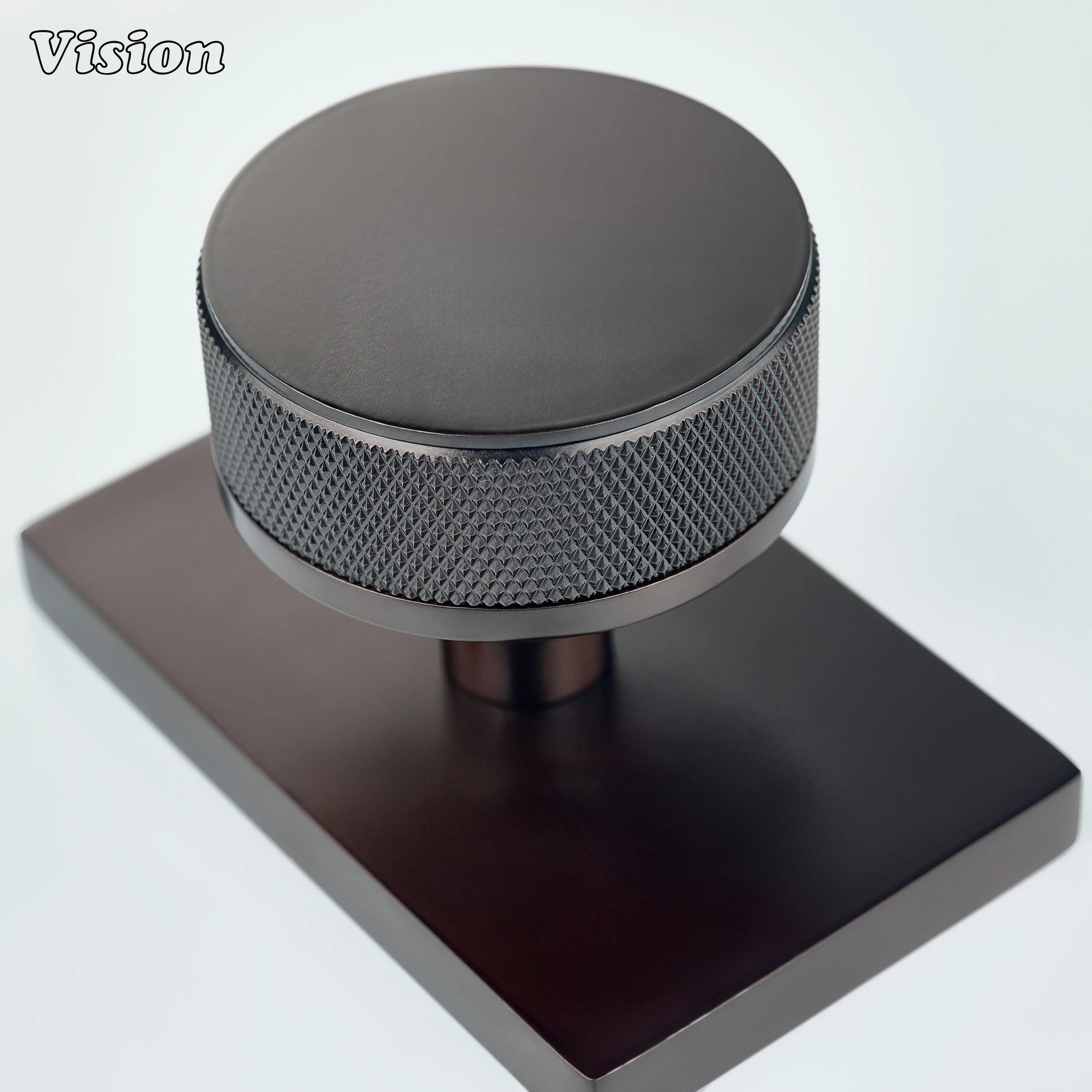 Oil Rubbed Bronze solid brass door knob for minimalist interior door use
