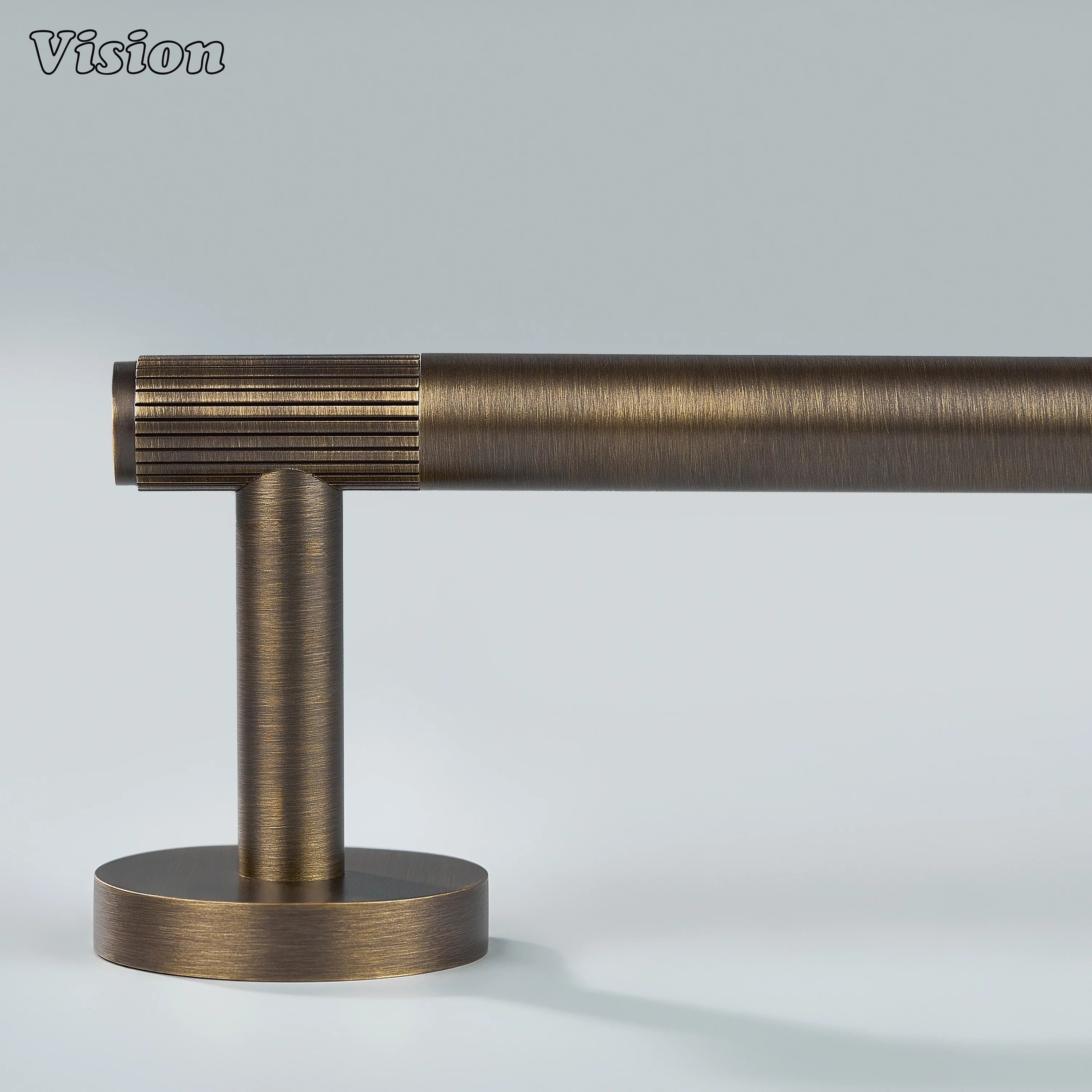 Solid brass toilet roll holder Antique Bronze with cylindrical rod