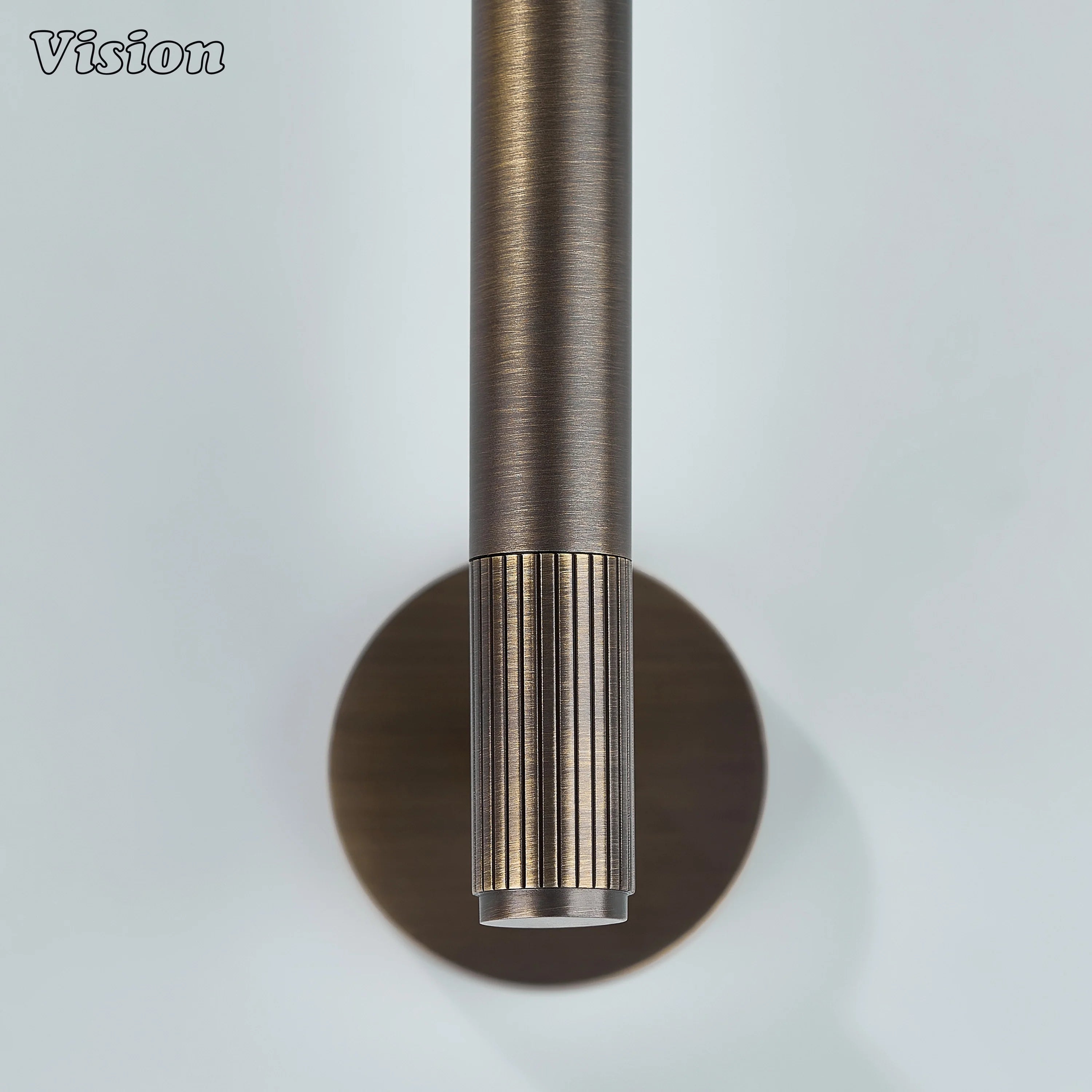 Antique Bronze finish brass toilet roll holder with linear bar profile