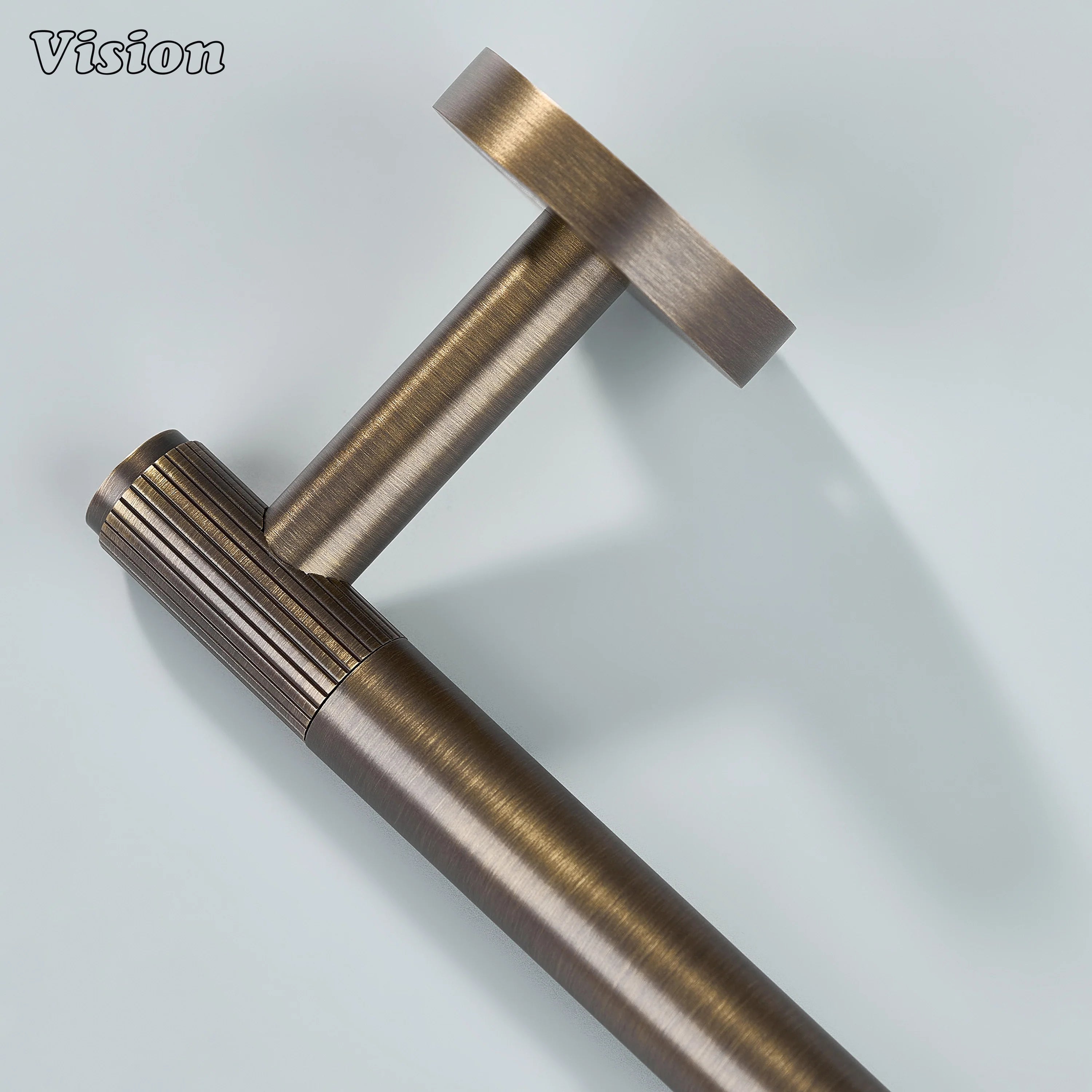 Antique Bronze brass toilet paper holder with minimalist bar design
