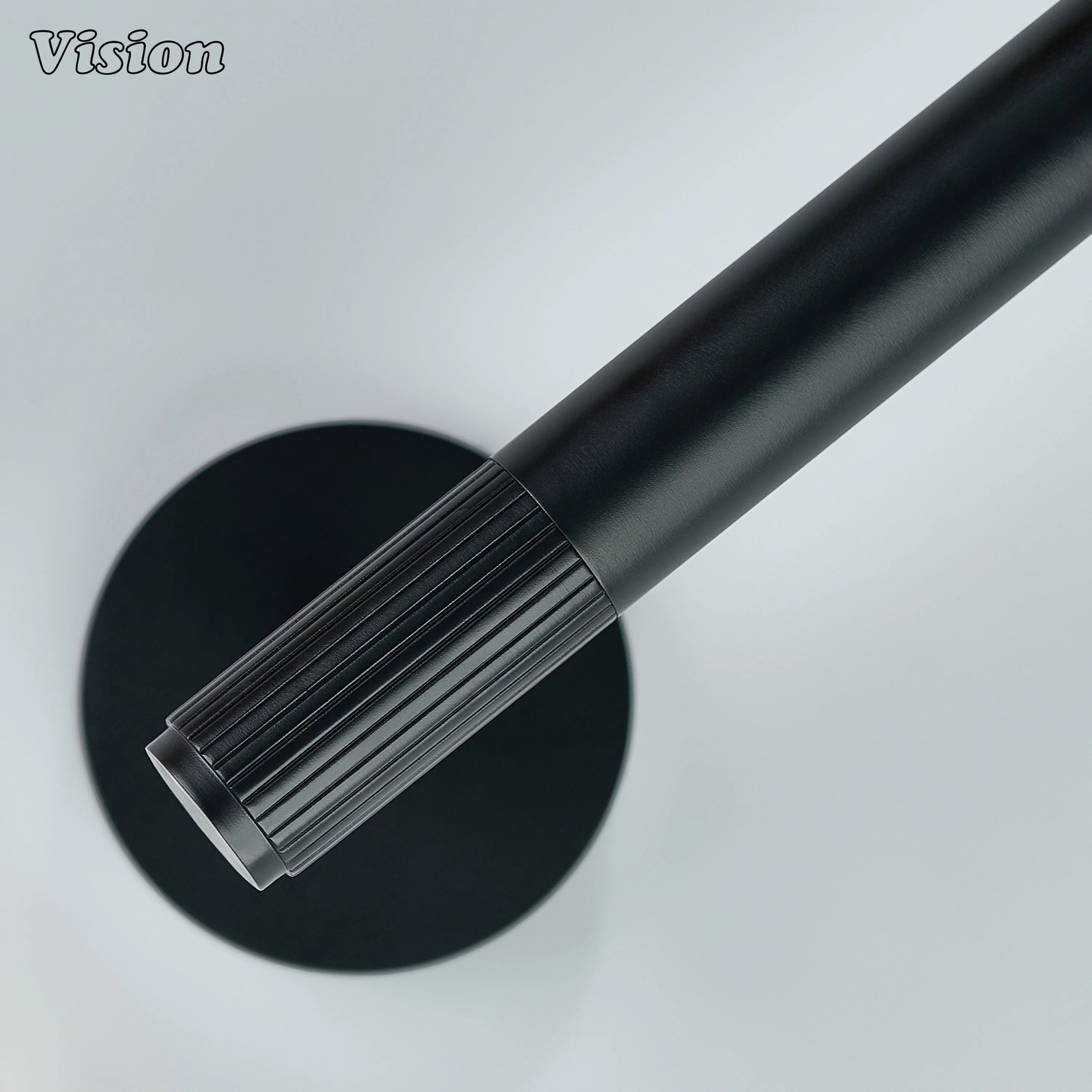 Linear profile brass toilet paper holder Black for powder rooms