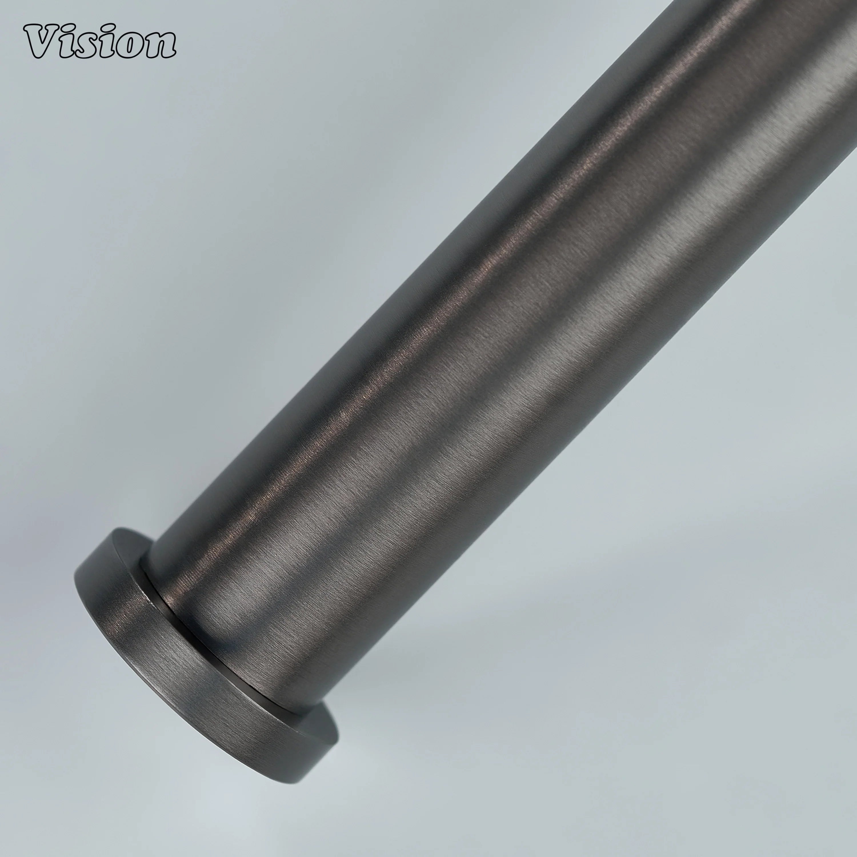 Solid brass toilet paper holder in Gunmetal with cylindrical rod
