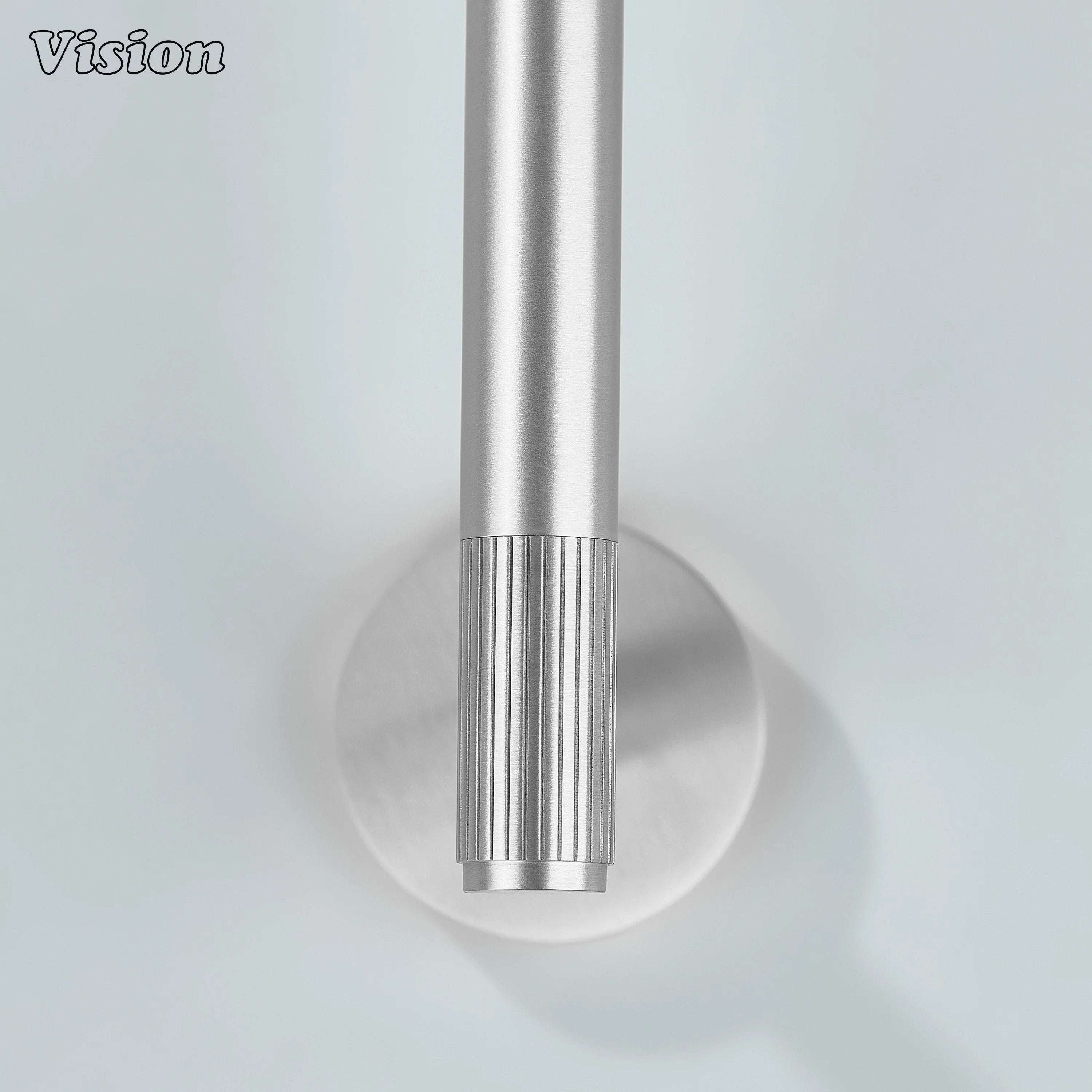 Silver finish brass toilet roll holder with clean linear form