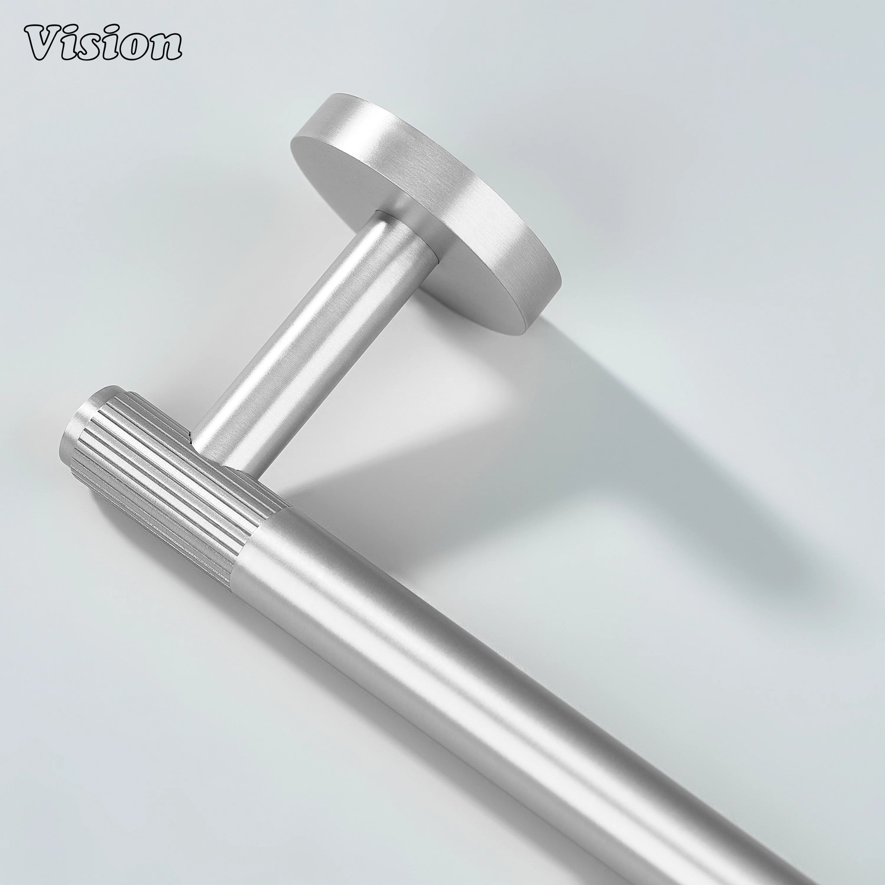 Silver brass toilet paper holder for residential bathroom walls