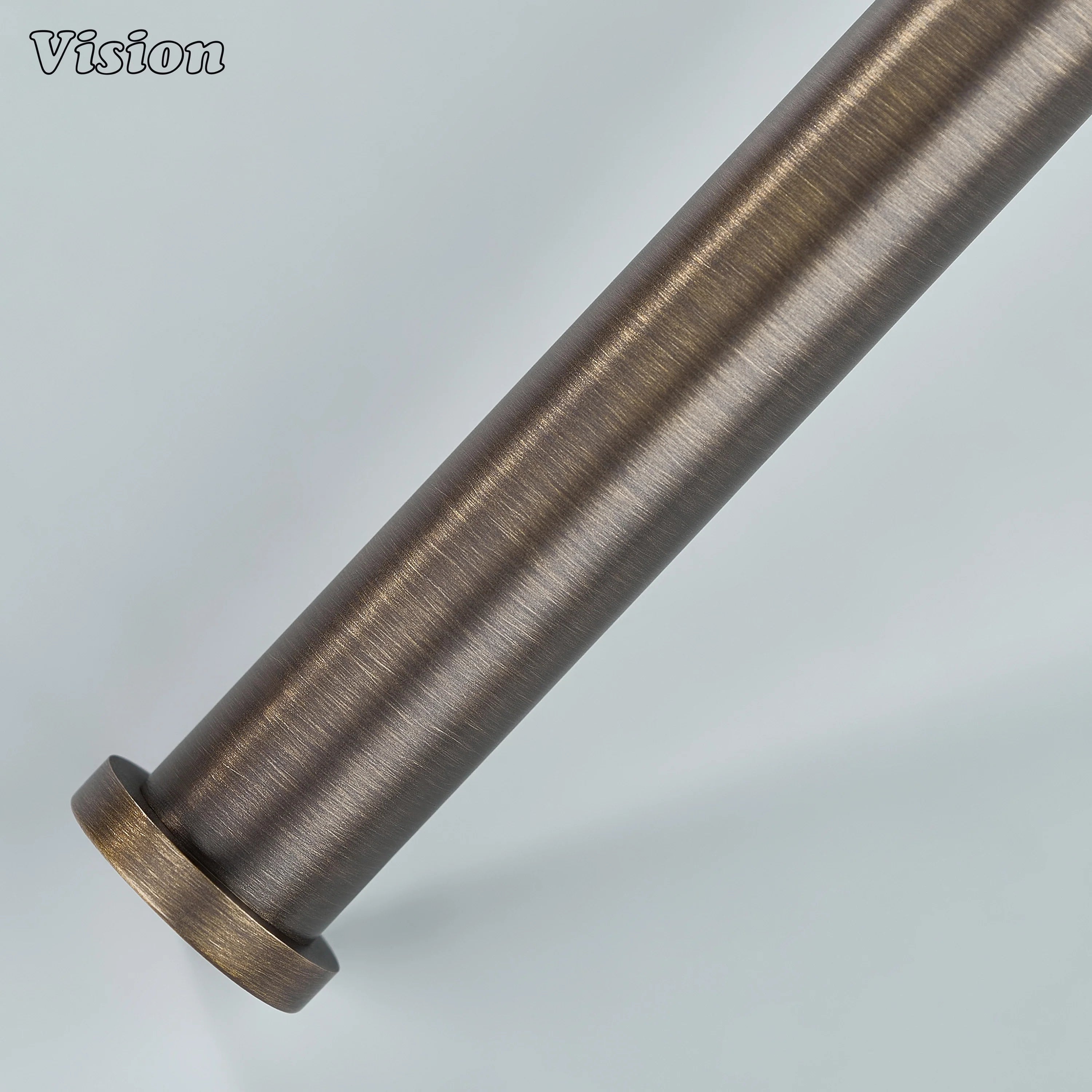 Linear bar towel holder in Antique Bronze brass for luxury bathroom setups