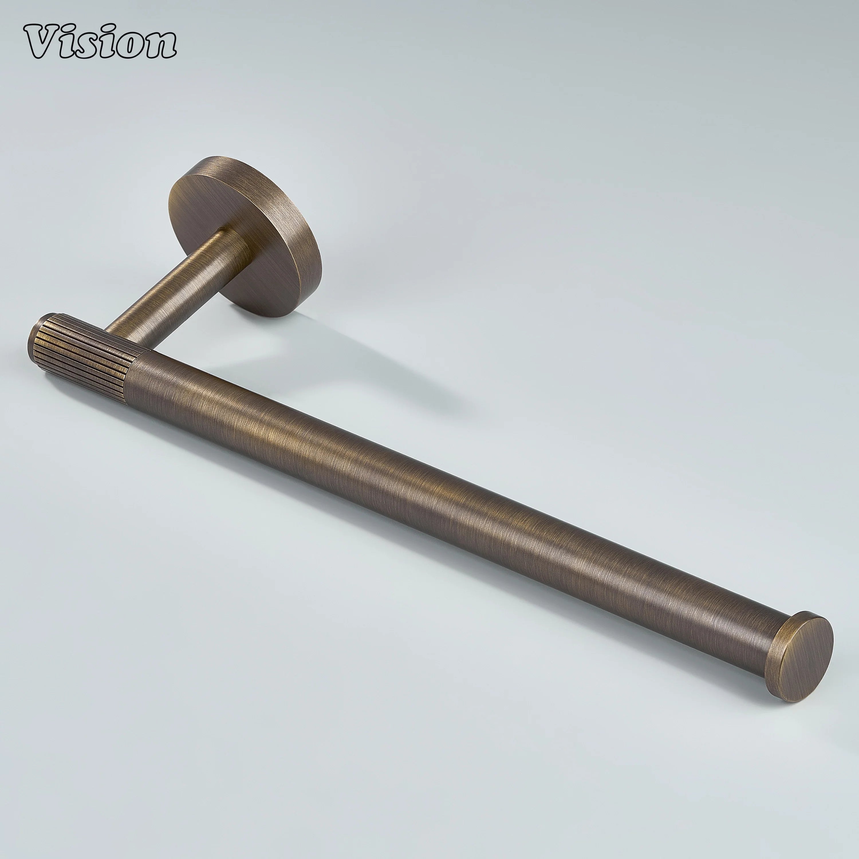 Linear profile brass towel holder Antique Bronze for premium bathroom accessories