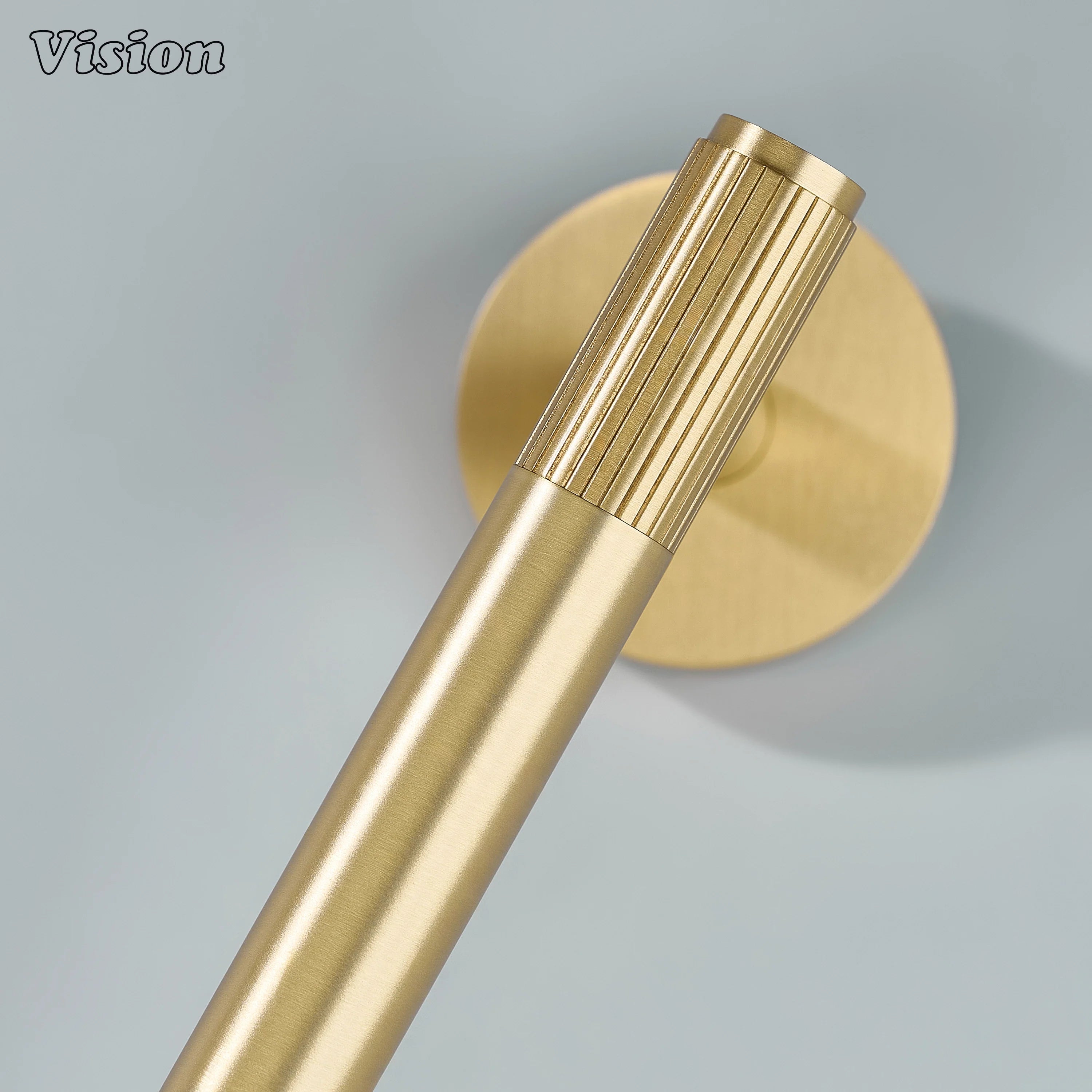 Premium brass towel holder Gold finish with minimalist bar style for bathroom walls