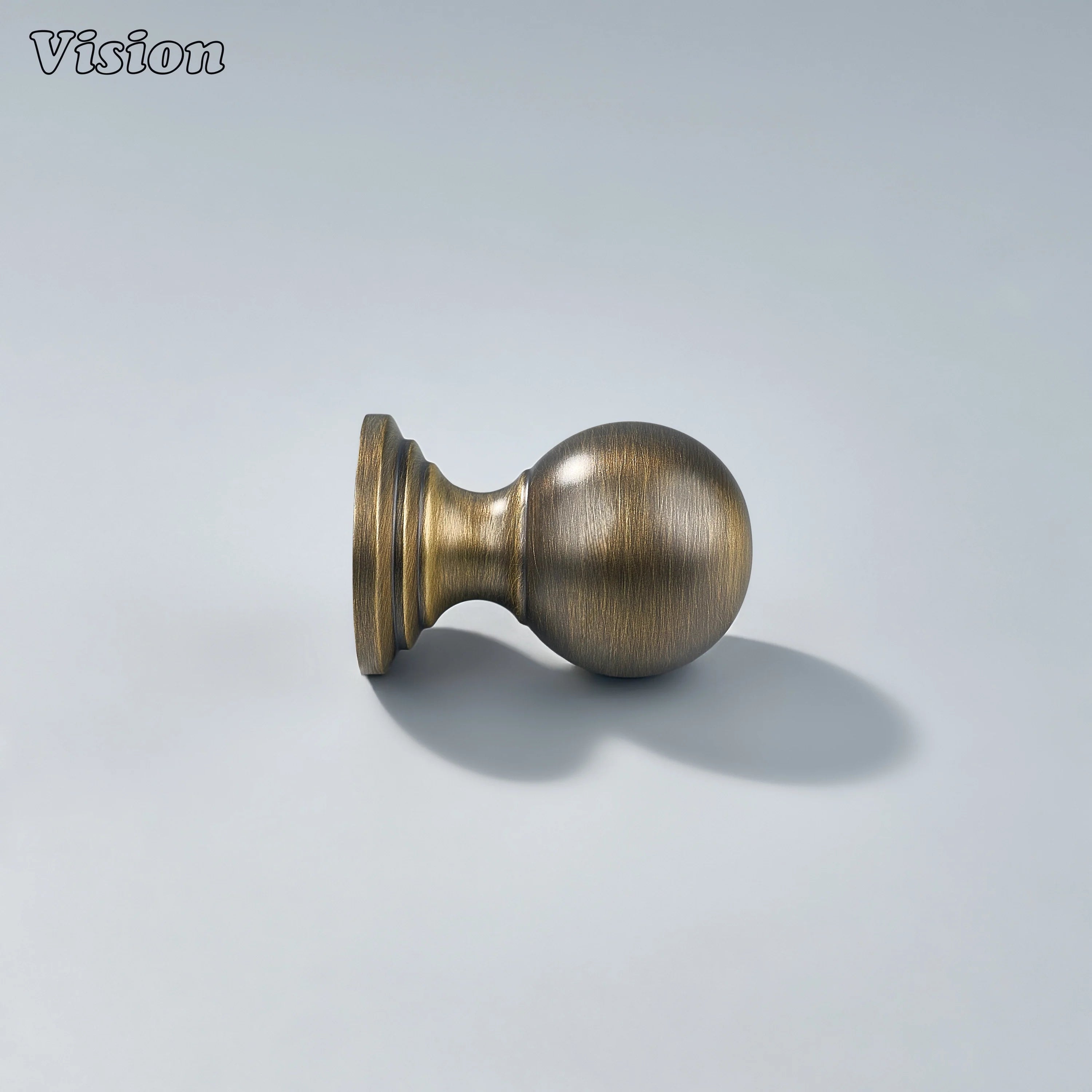 Plain Antique Bronze cabinet knob with circular profile for wardrobe cabinets