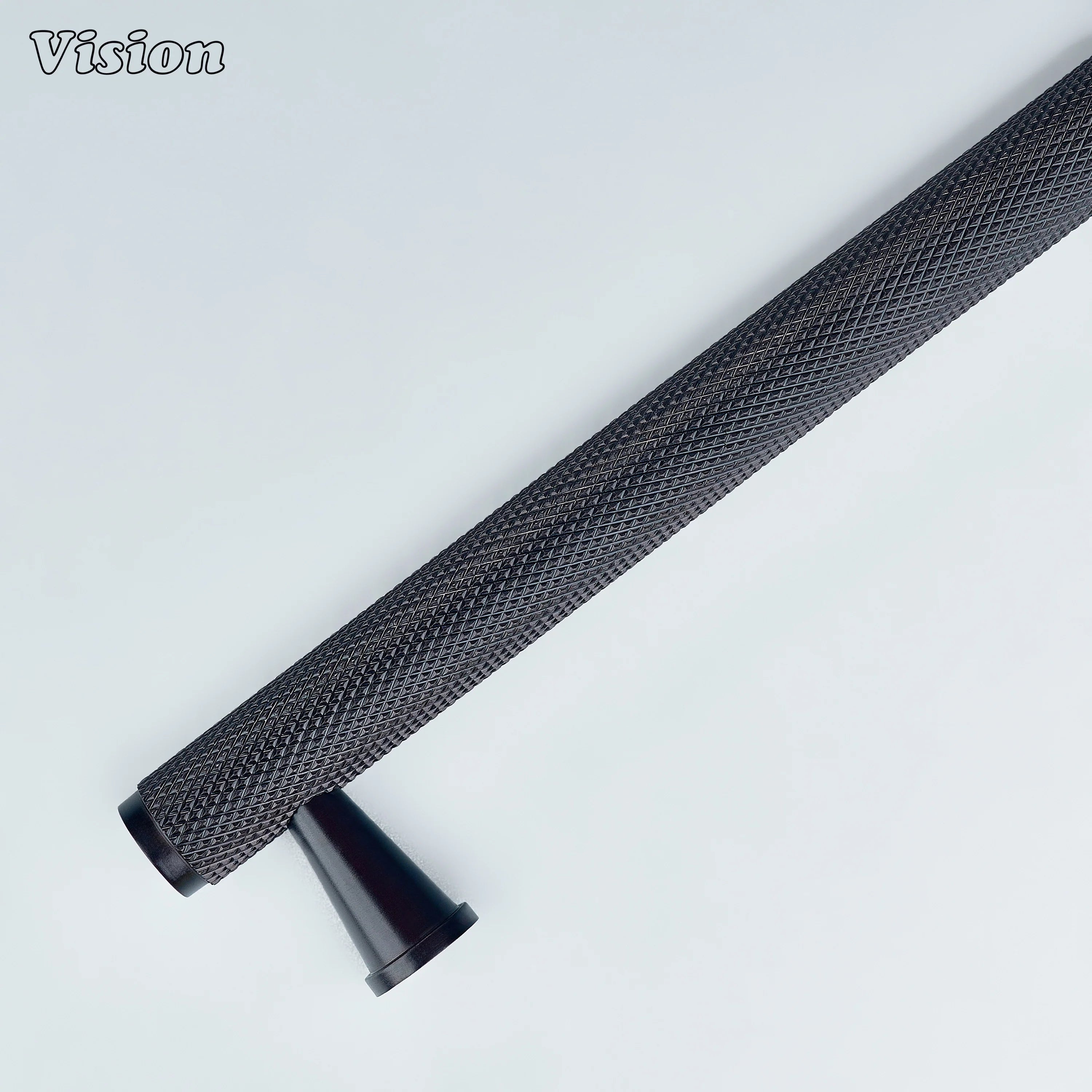Oil rubbed bronze textured handle used on furniture drawers.