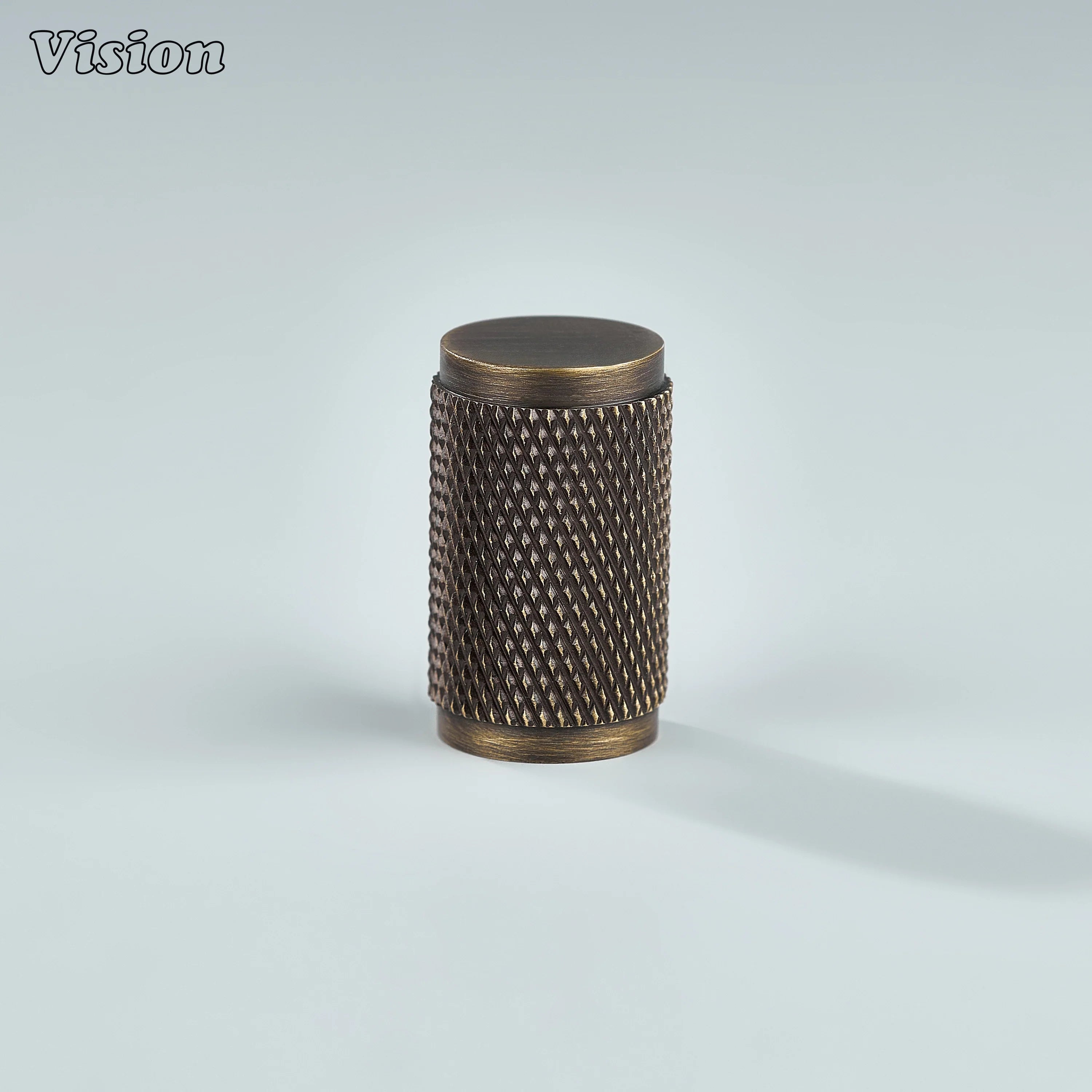 Meridian Antique Bronze cylinder knob for cabinets