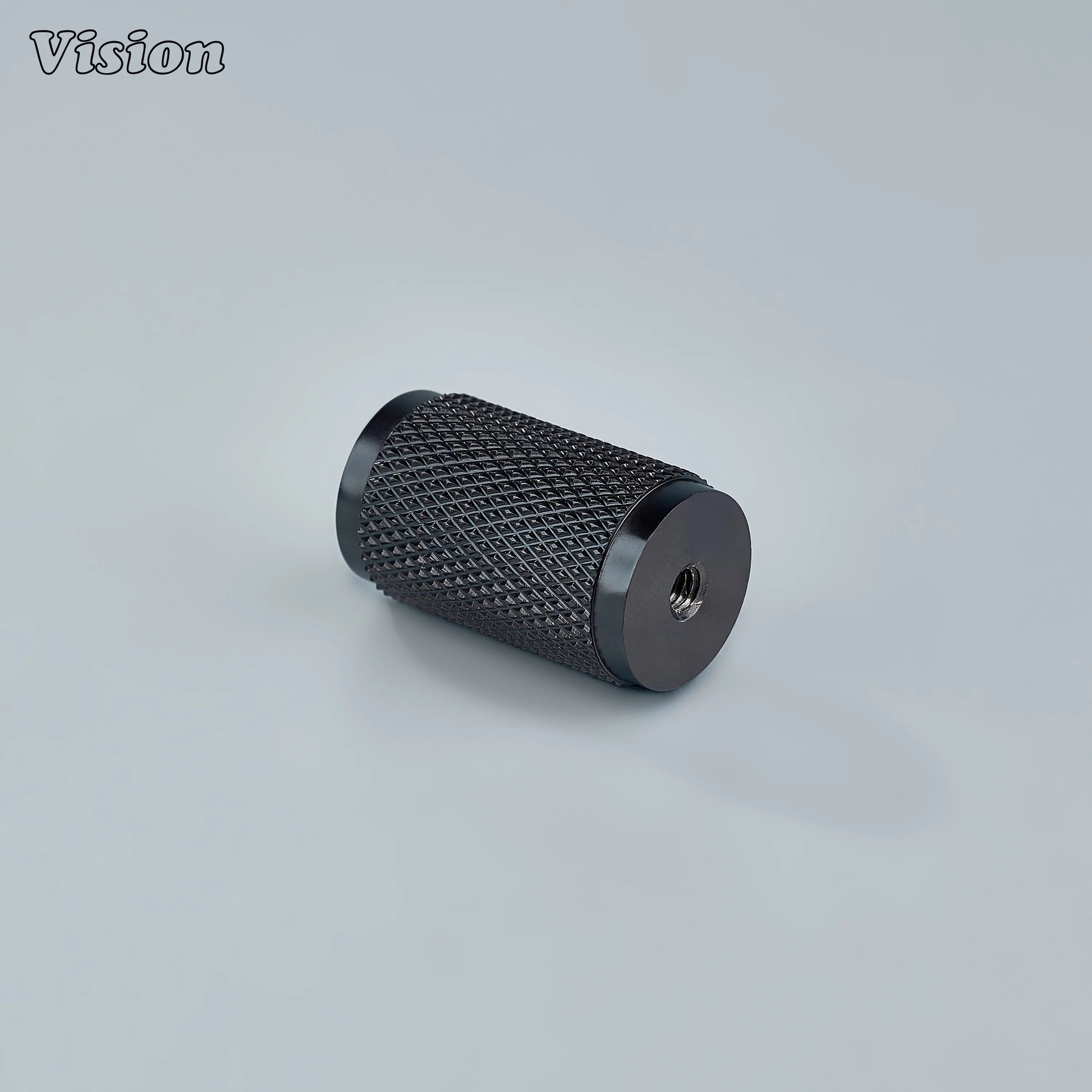 Oil Rubbed Bronze knurled cylinder cabinet knob for drawers