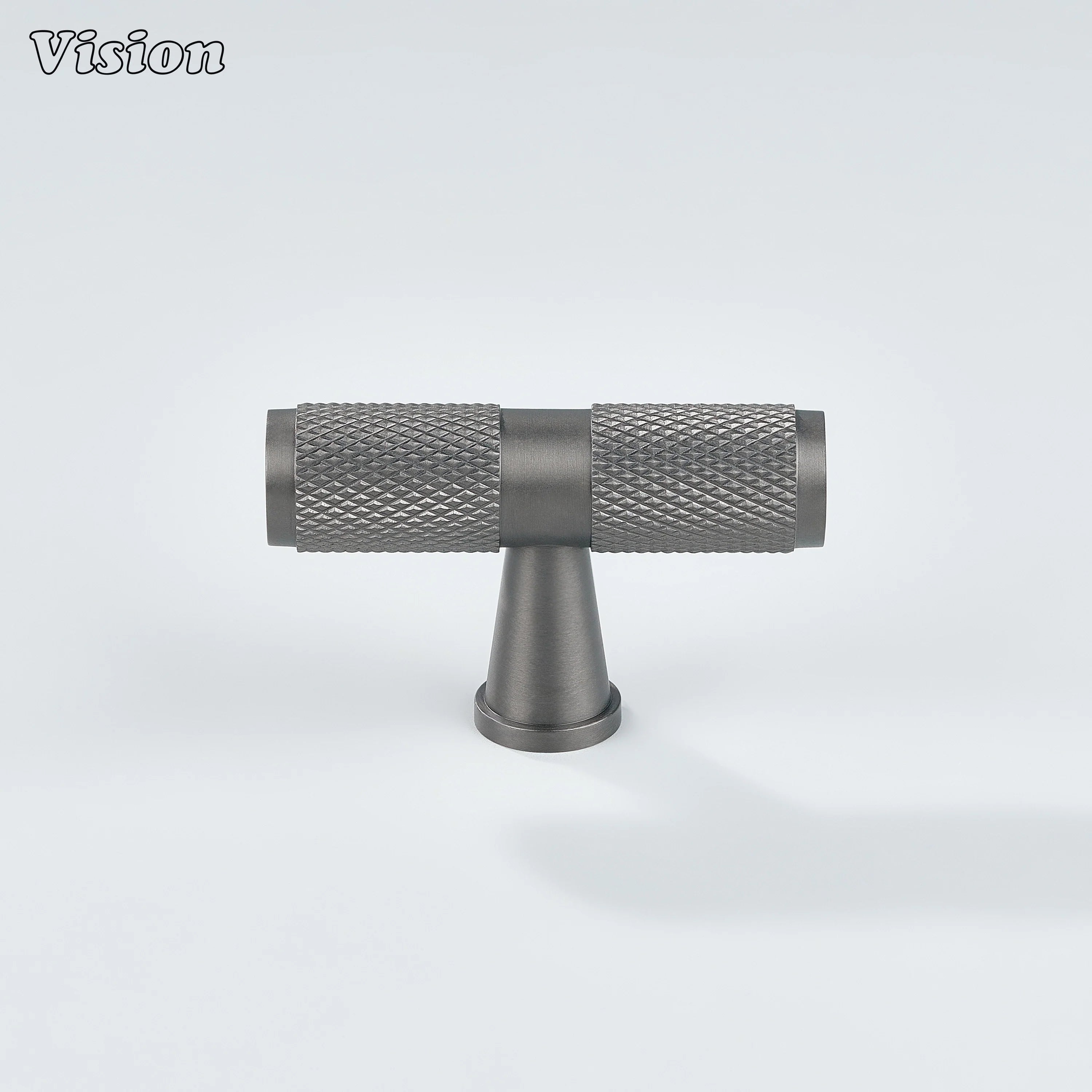 Vision Gunmetal knurled T-knob