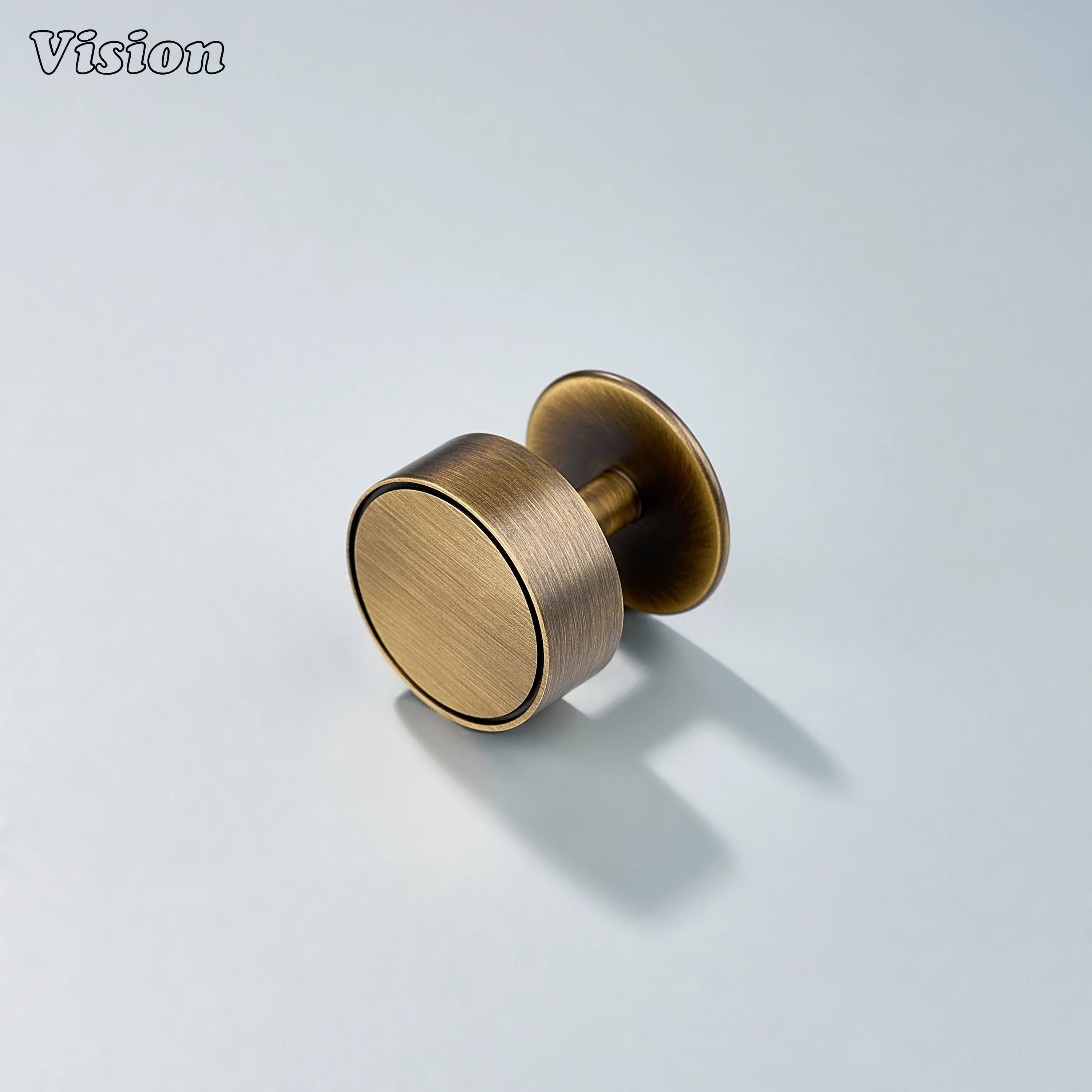 Antique Bronze solid brass cabinet knob with plain round ball for kitchen drawers