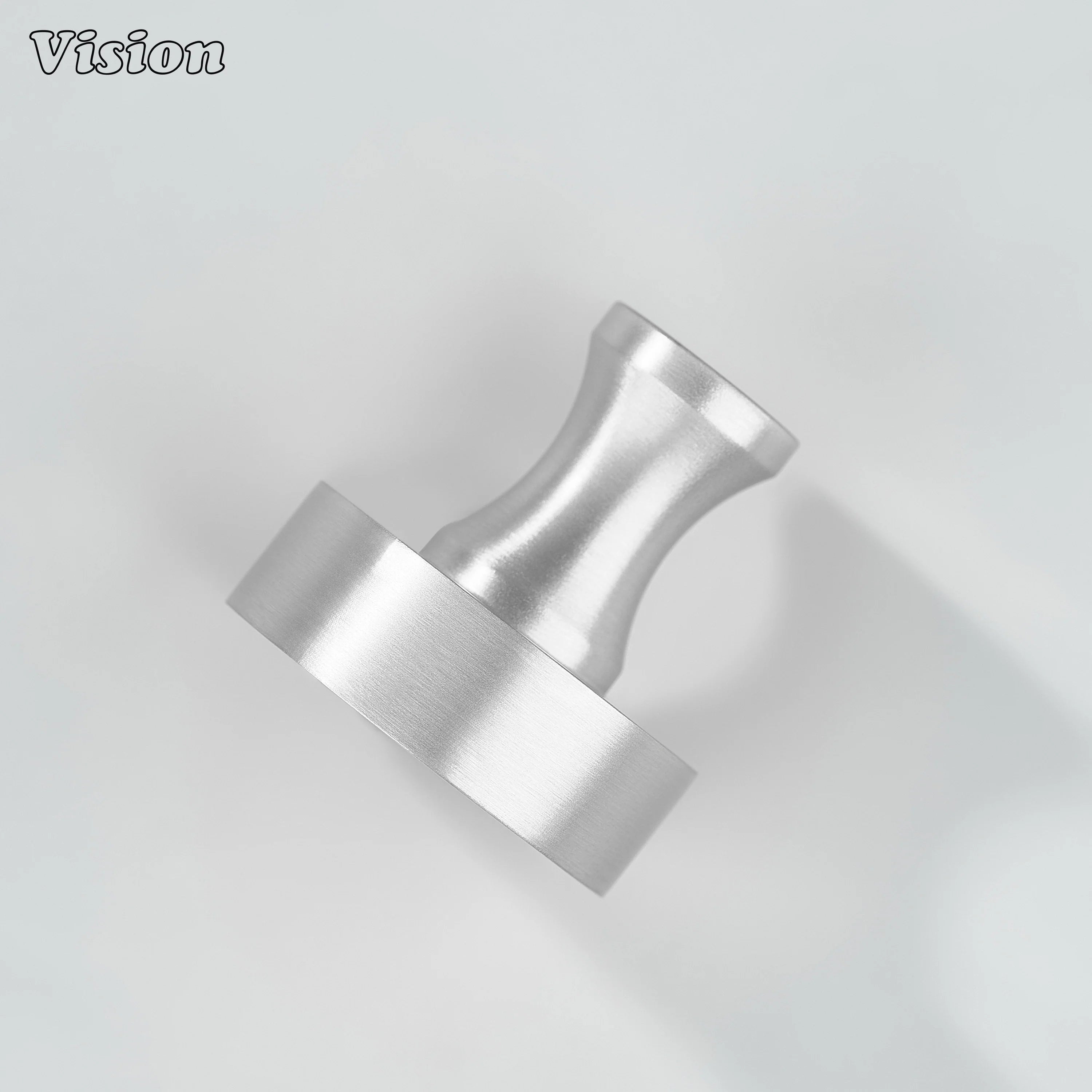 Silver modern cabinet knob plain round profile for storage cabinets