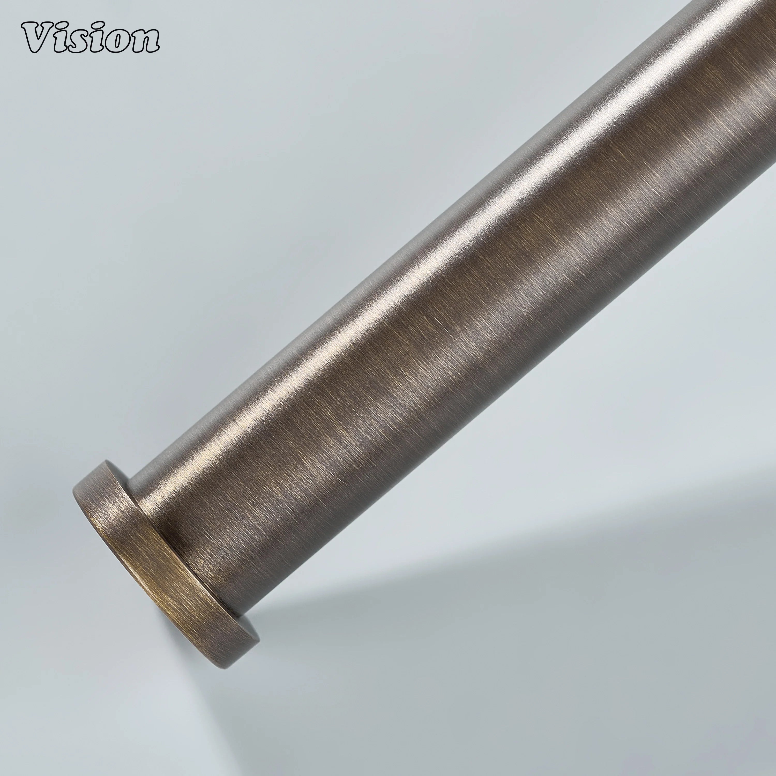 Minimal Antique Bronze brass toilet paper holder with round base