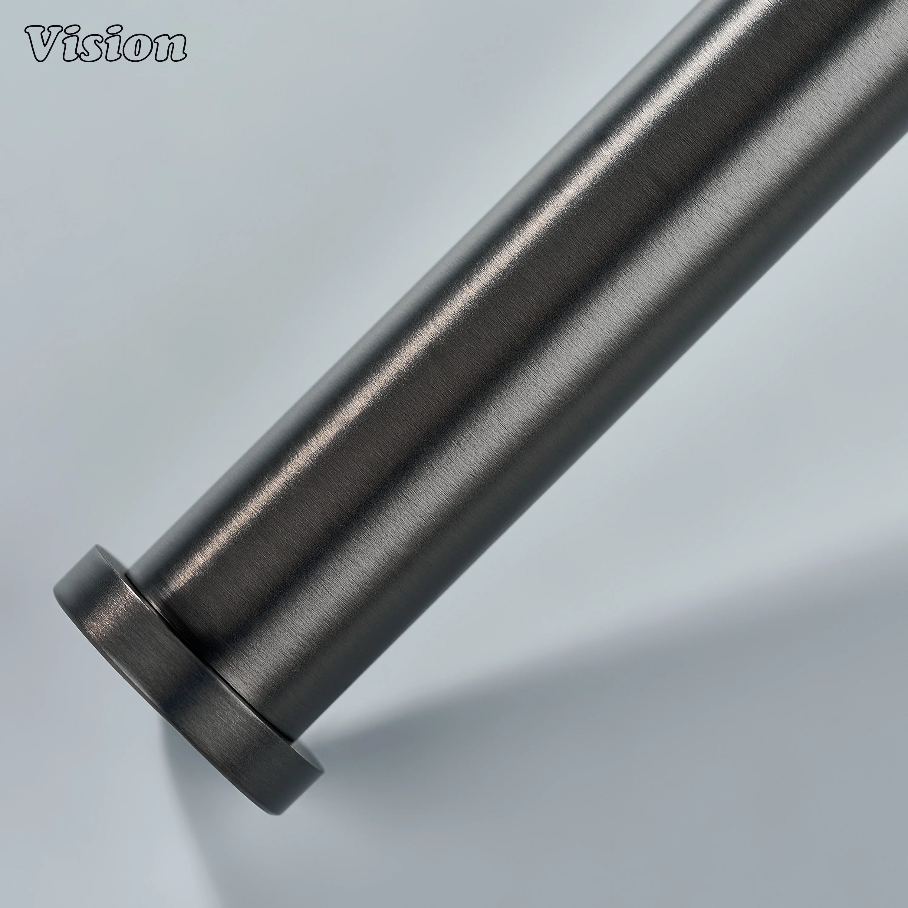 Gunmetal brass toilet paper holder with textured bar for bathrooms