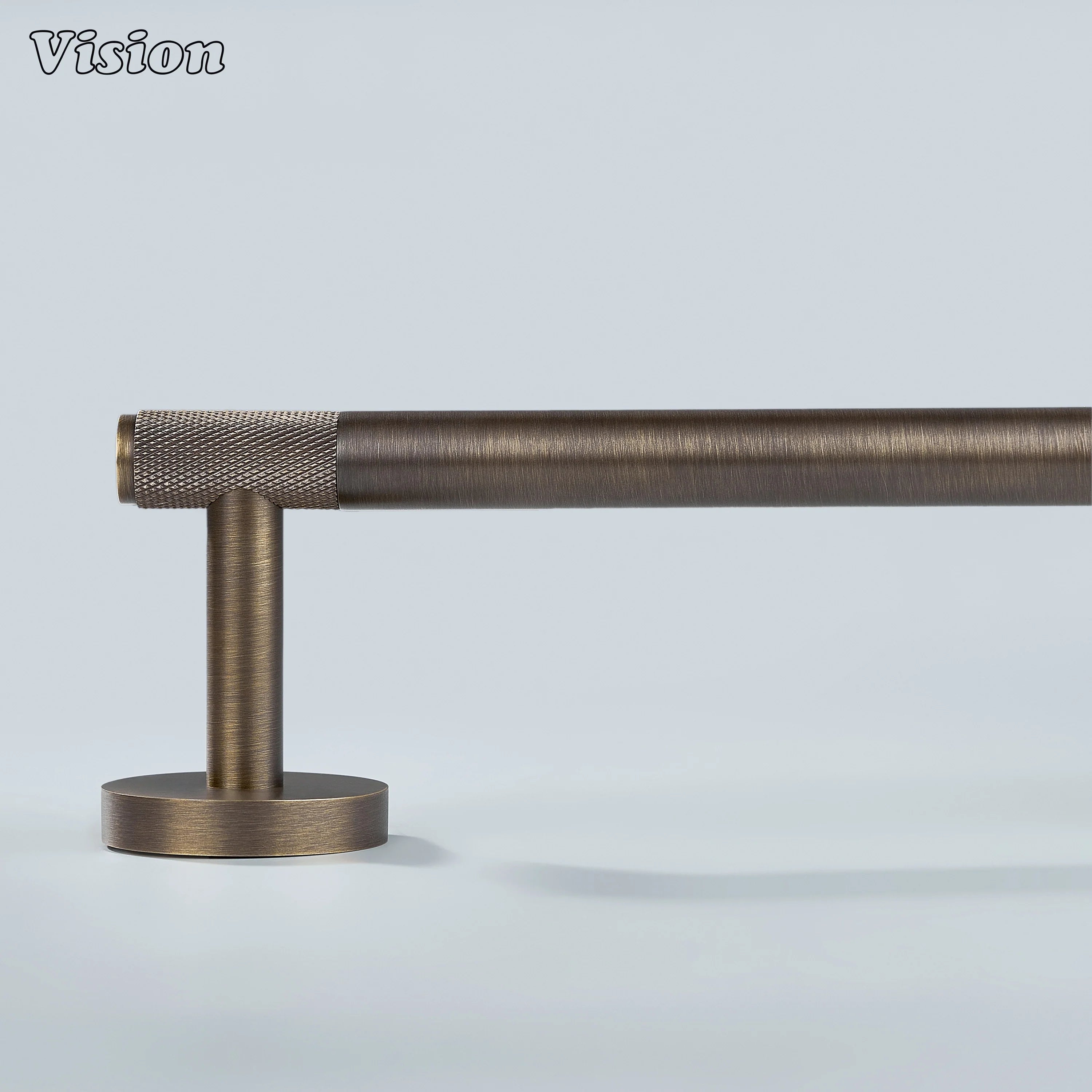 Wall mounted Antique Bronze brass towel holder designed for bathroom towel storage