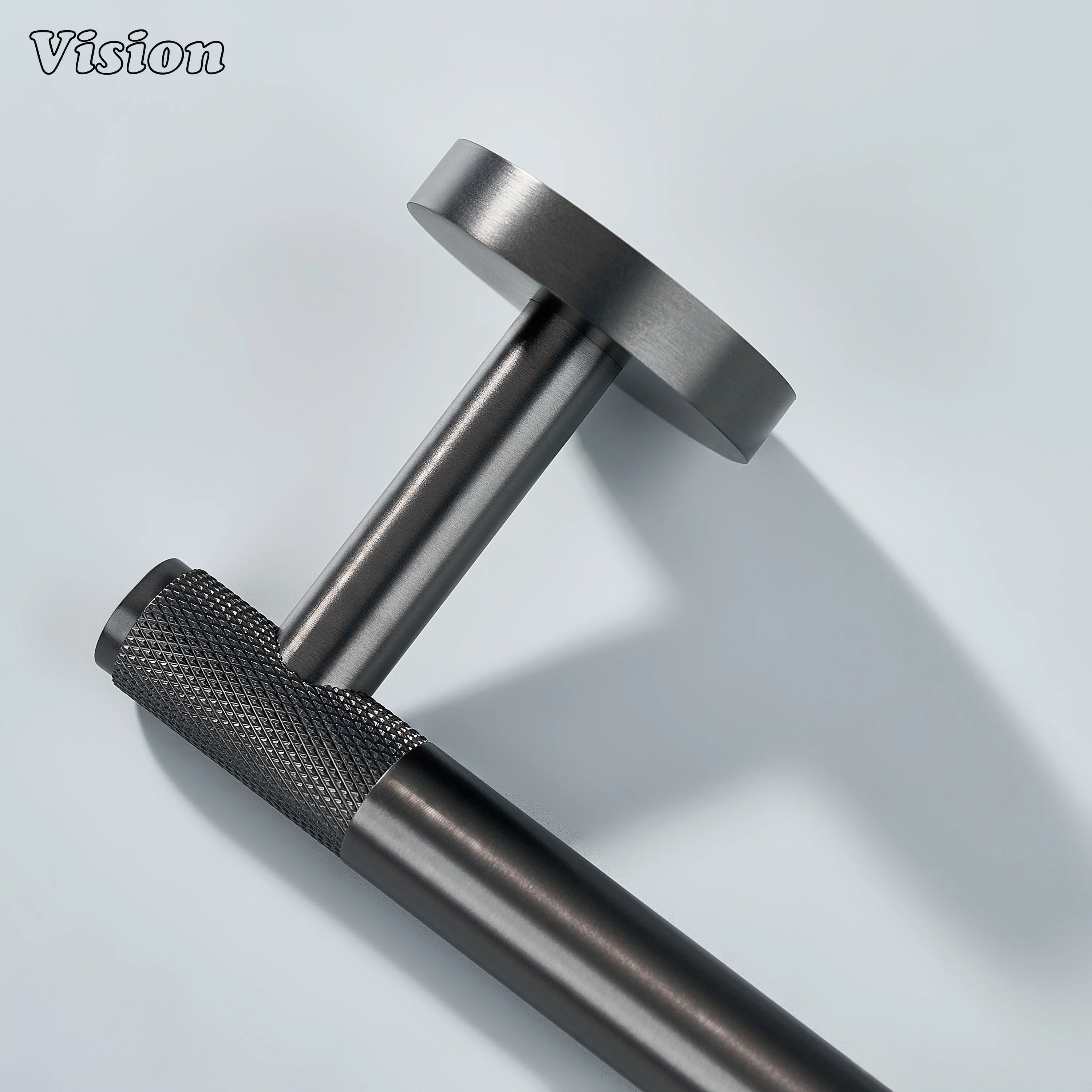 Gunmetal finish solid brass towel holder for bathroom towel hanging