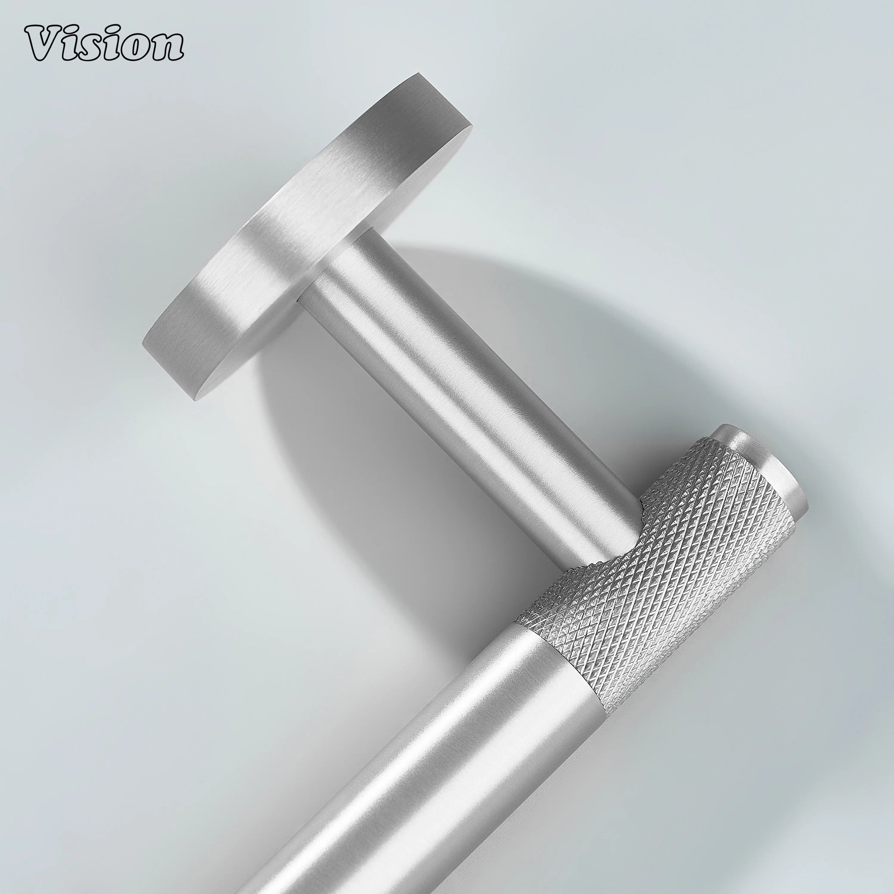 Silver finish solid brass towel holder for bathroom towel hanging
