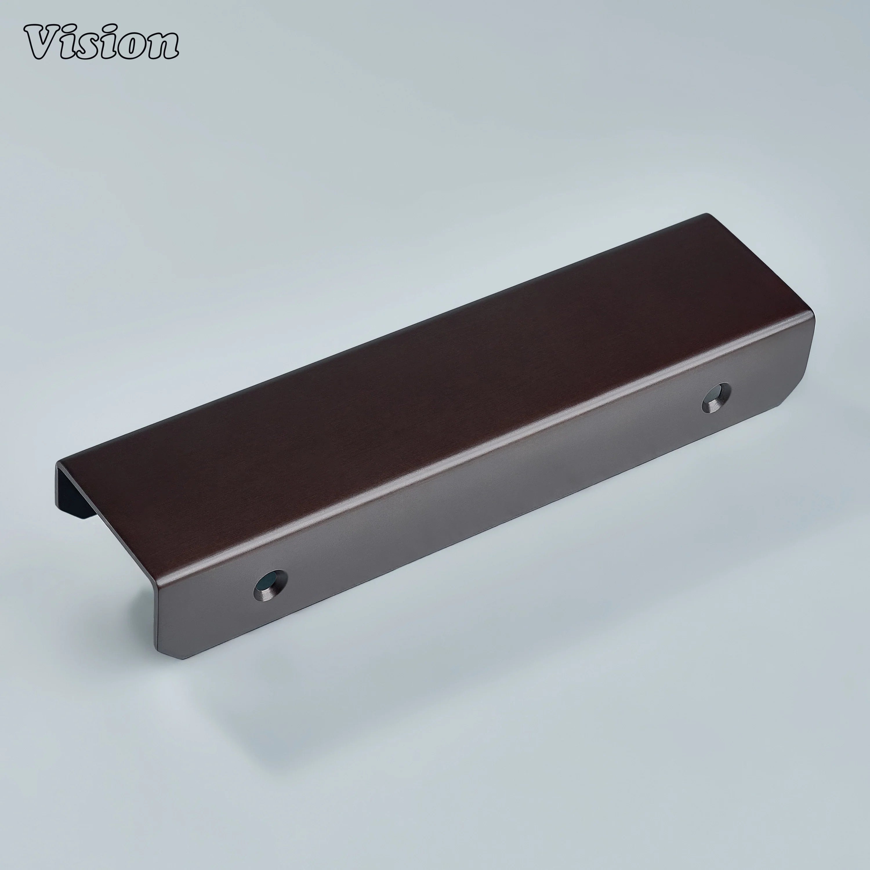 Oil Rubbed Bronze cabinet handle solid lip pull bar for storage cabinets