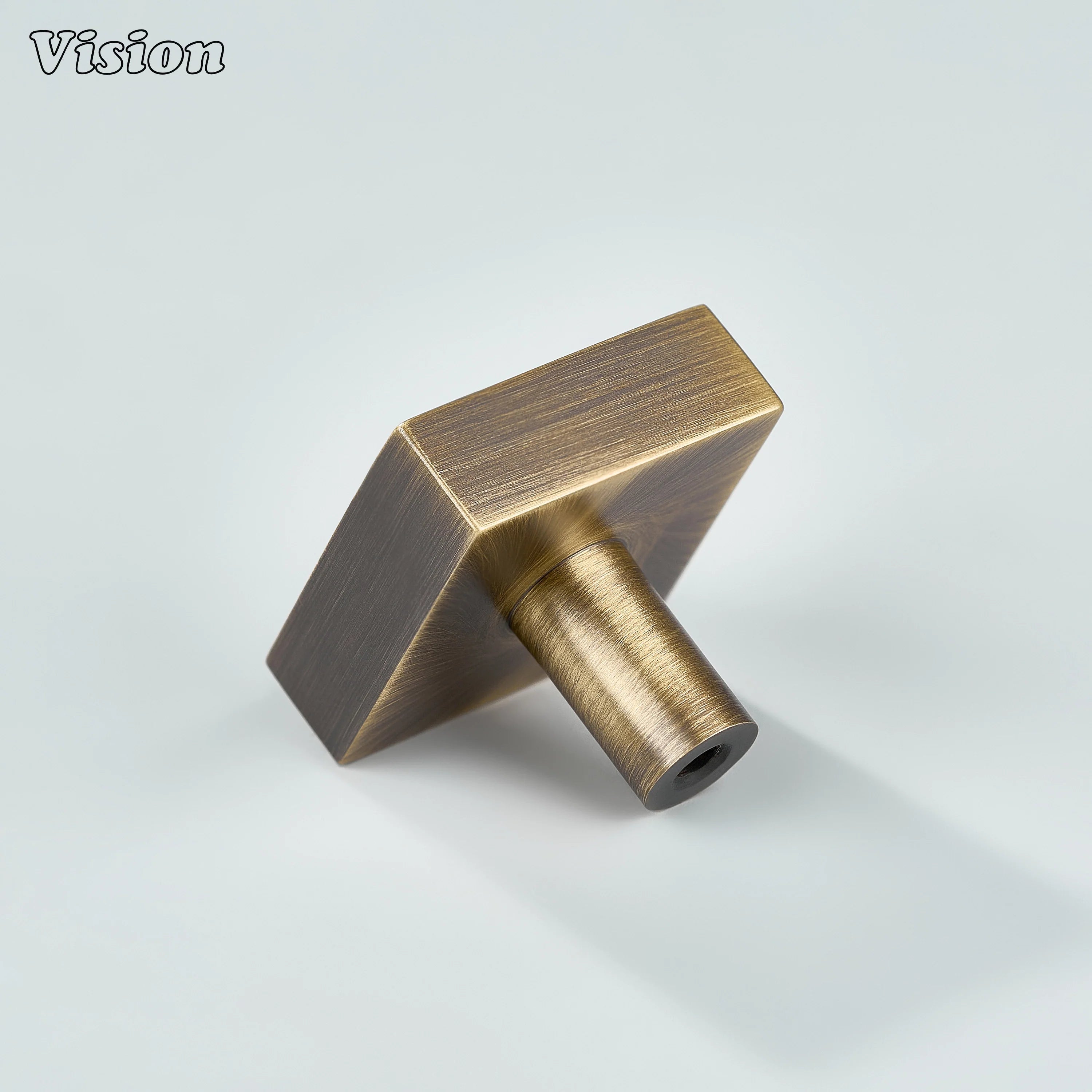 Antique Bronze plain square cabinet knob for drawer fronts and furniture units