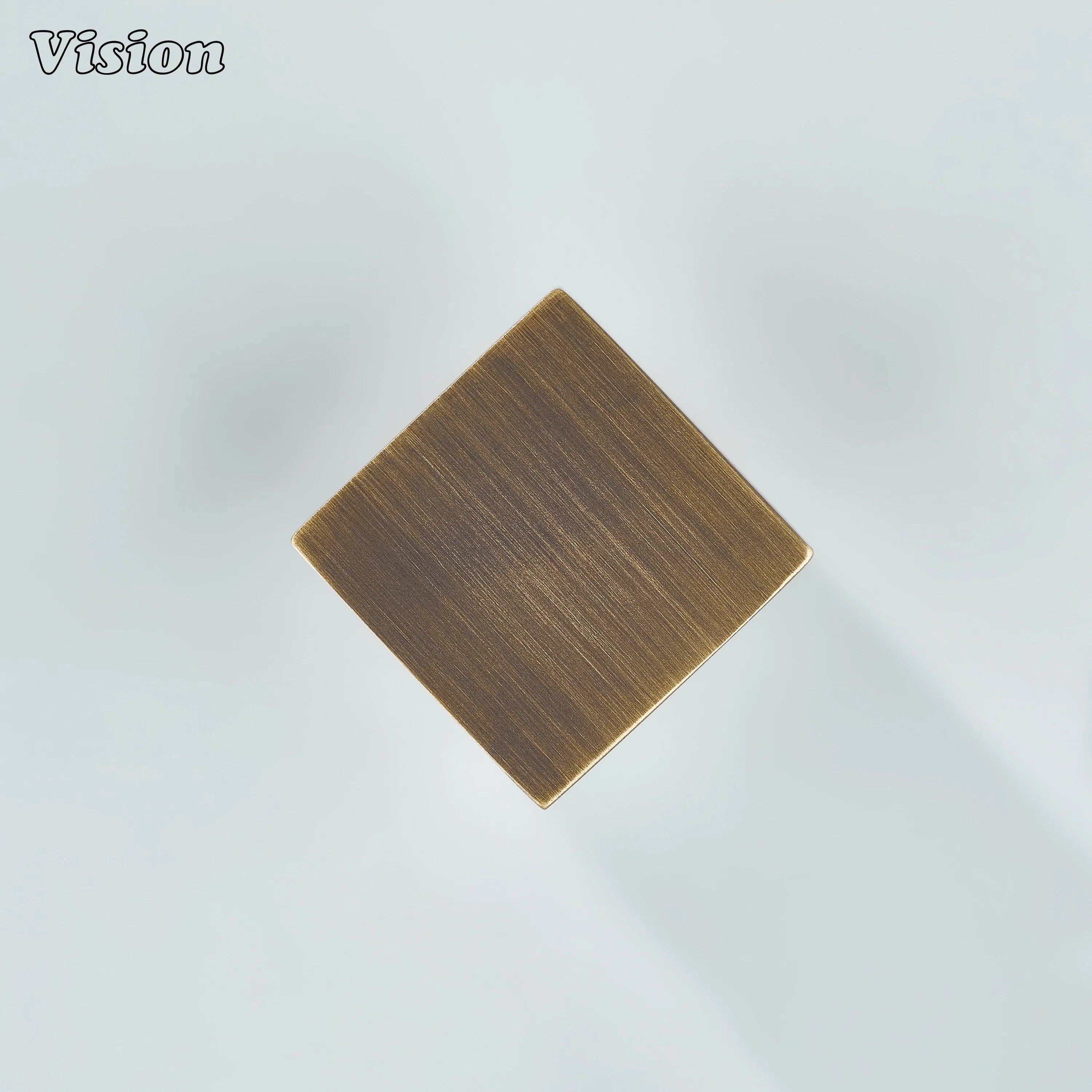 Antique Bronze flat top square cabinet knob for wooden drawer furniture
