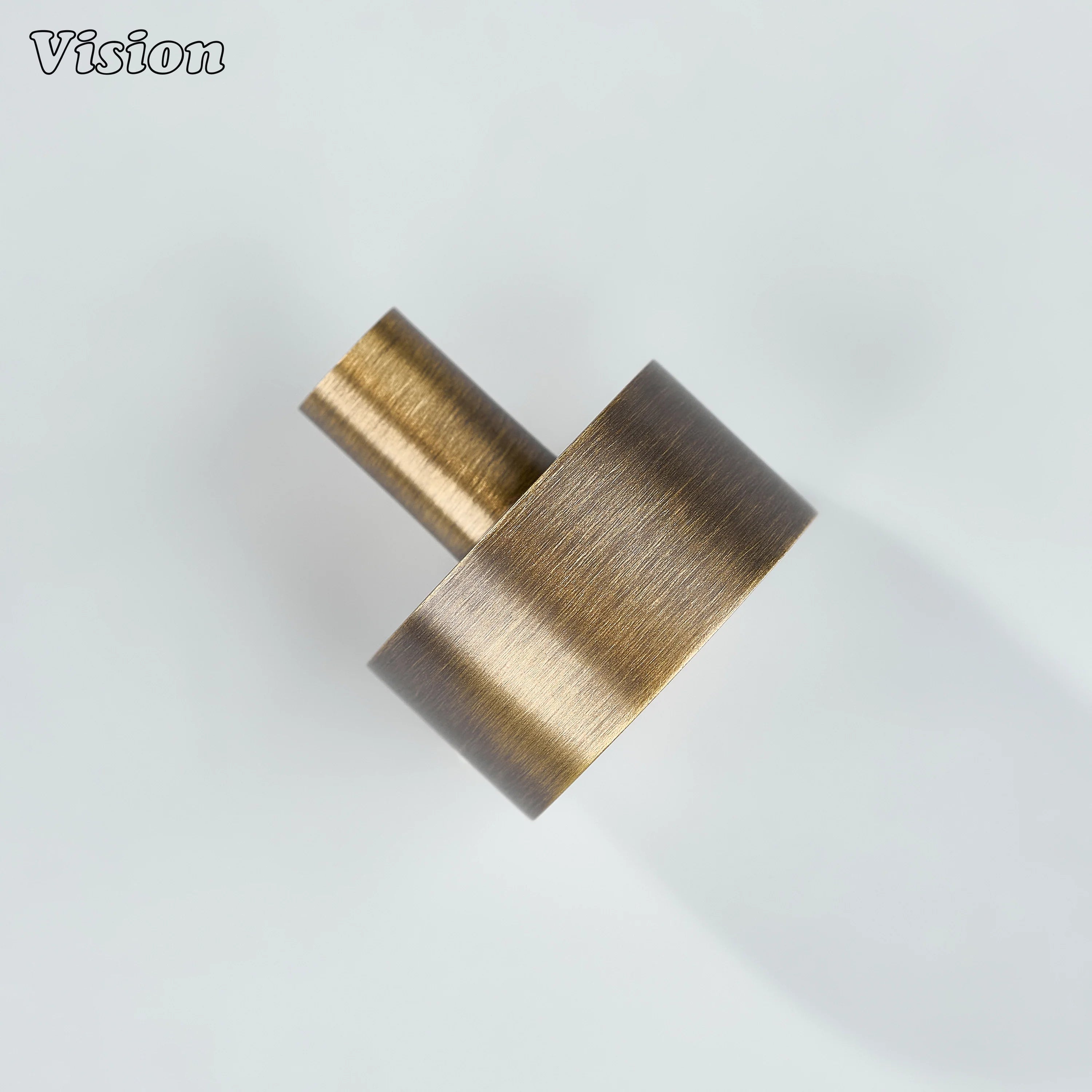 Antique Bronze minimalist round brass cabinet knob for dresser drawers