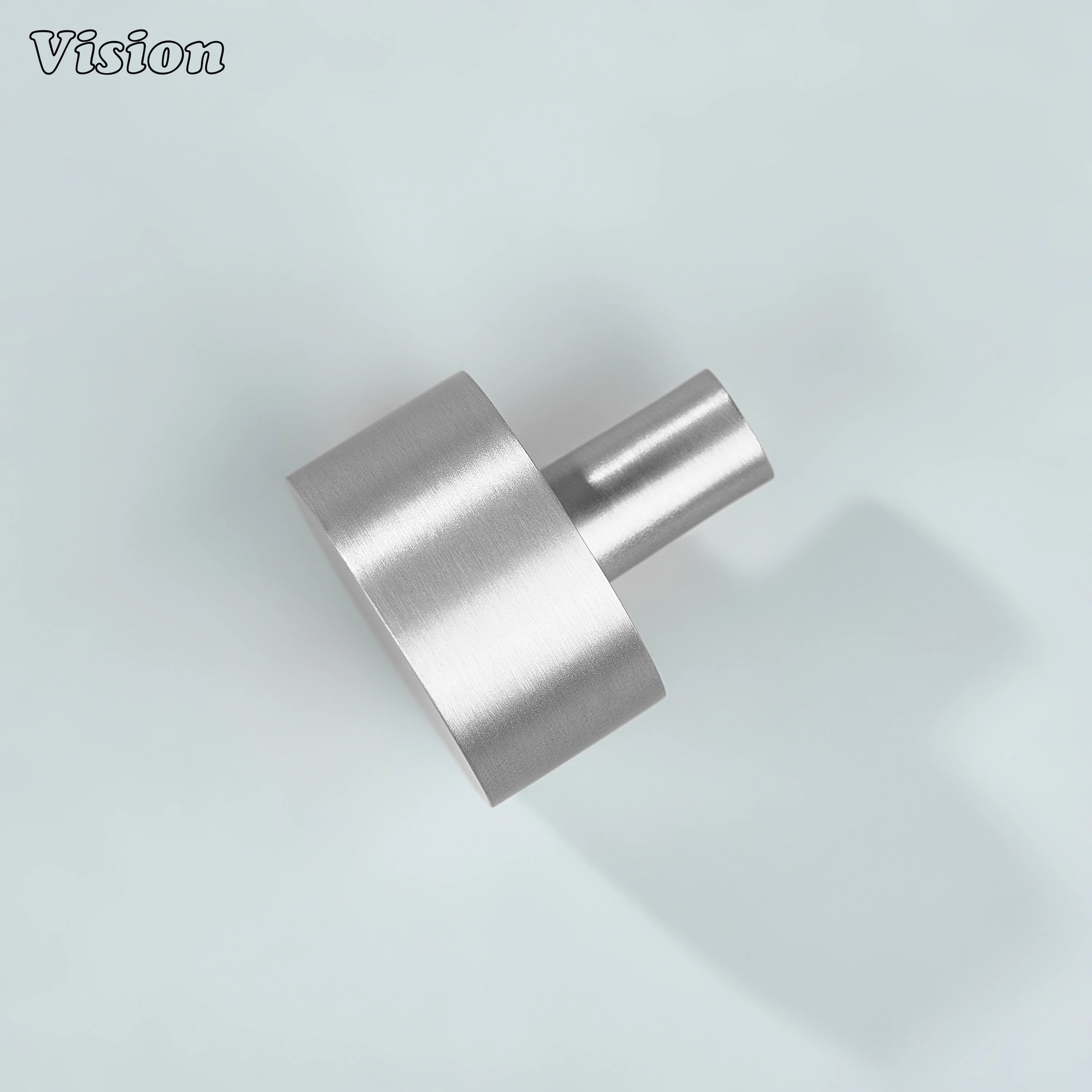 Silver minimalist round brass cabinet knob for dresser furniture