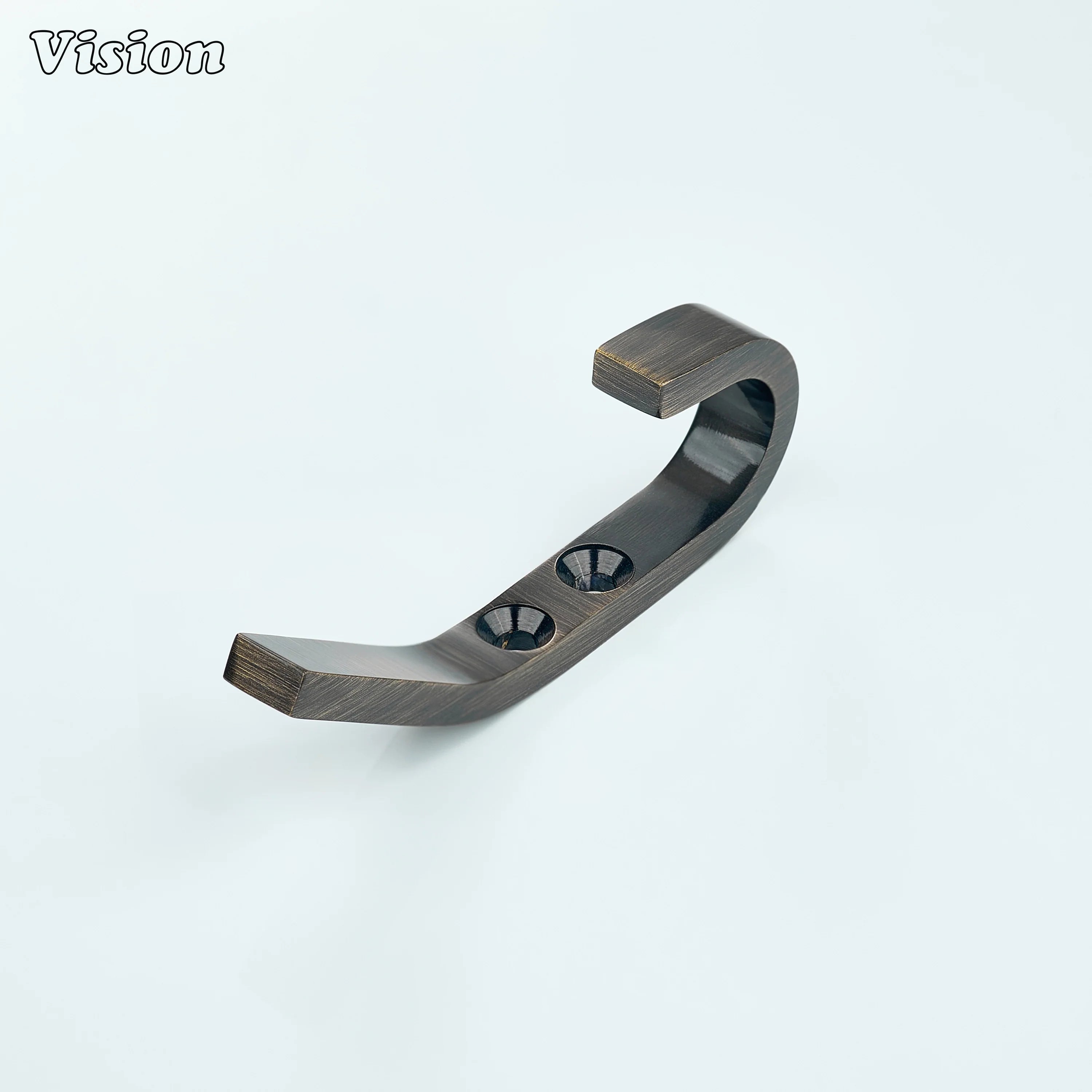 Antique Bronze solid brass wall hook with angular flat form for bedroom door hat hanging