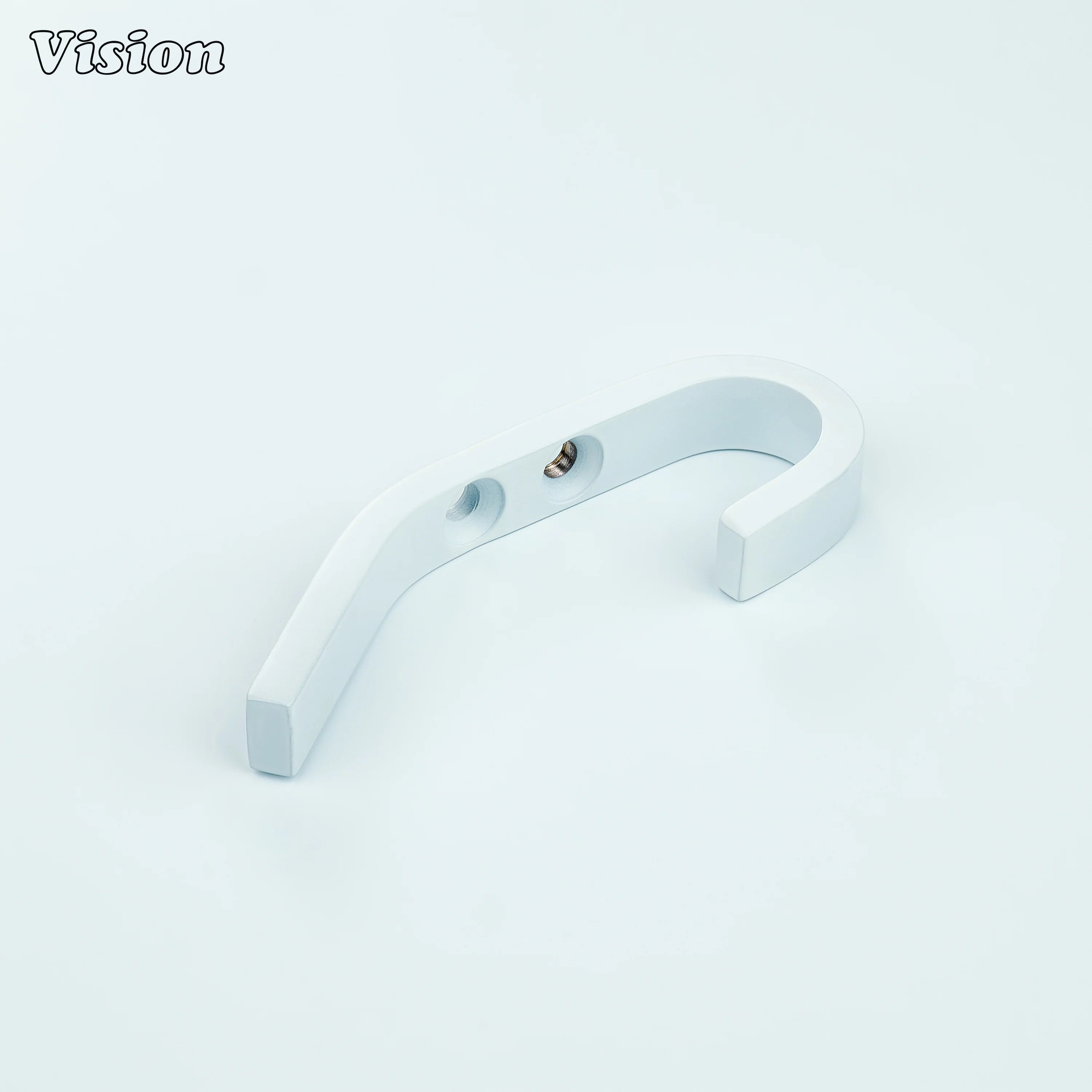 White wall hook with premium brass construction for hanging coats on bedroom doors