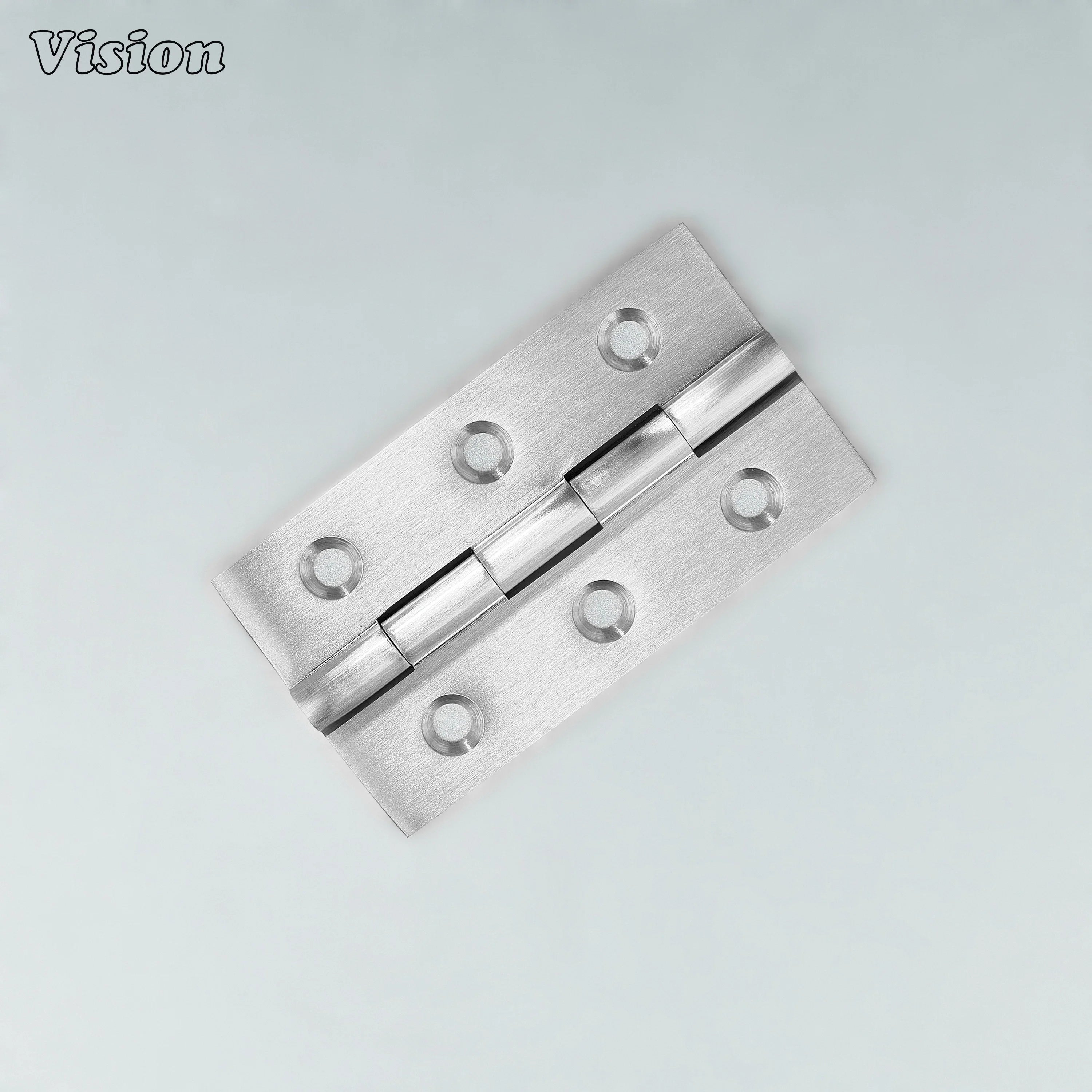 Plain silver cabinet hinge with knuckle pin for furniture shutters