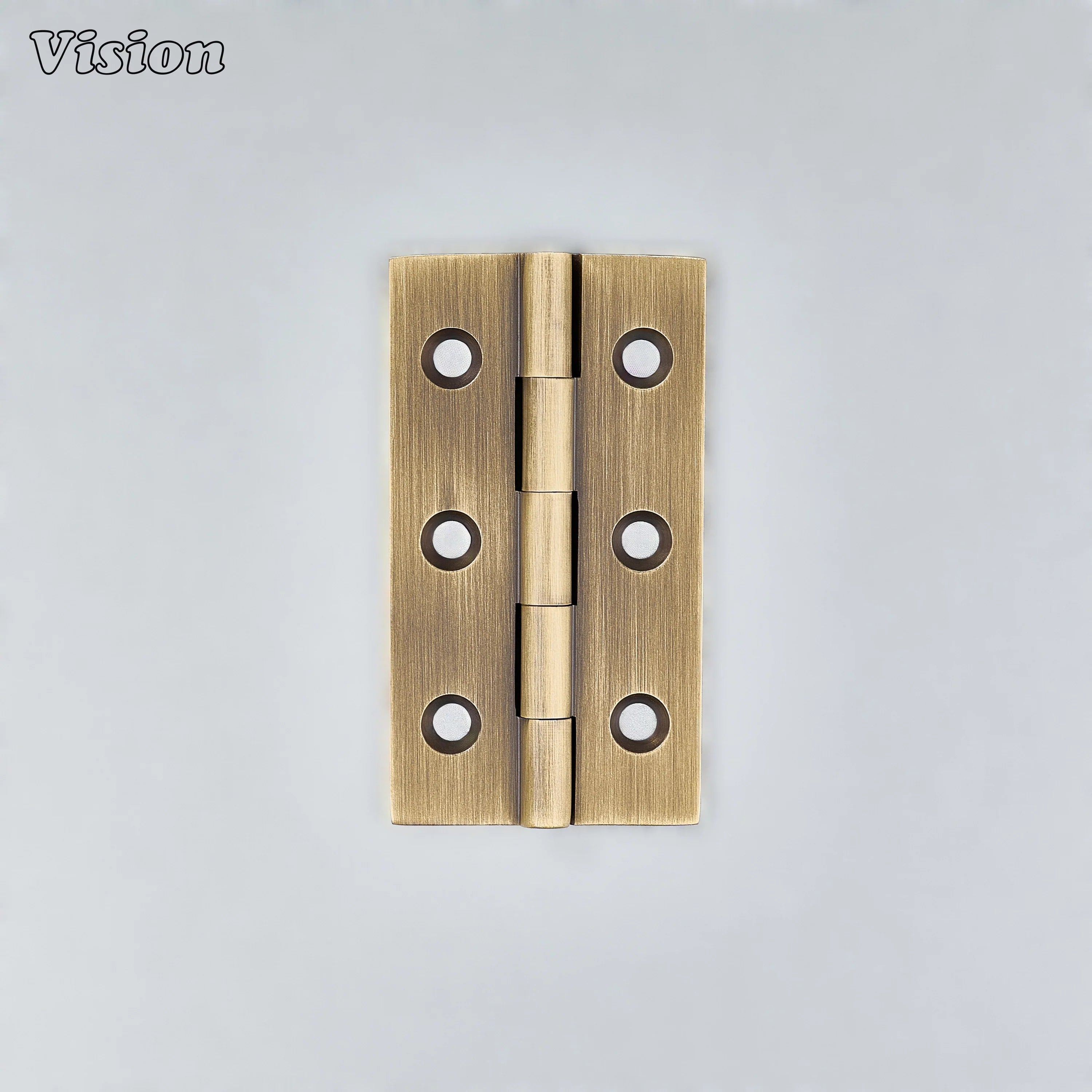Plain antique bronze cabinet hinge with knuckle pin for furniture doors