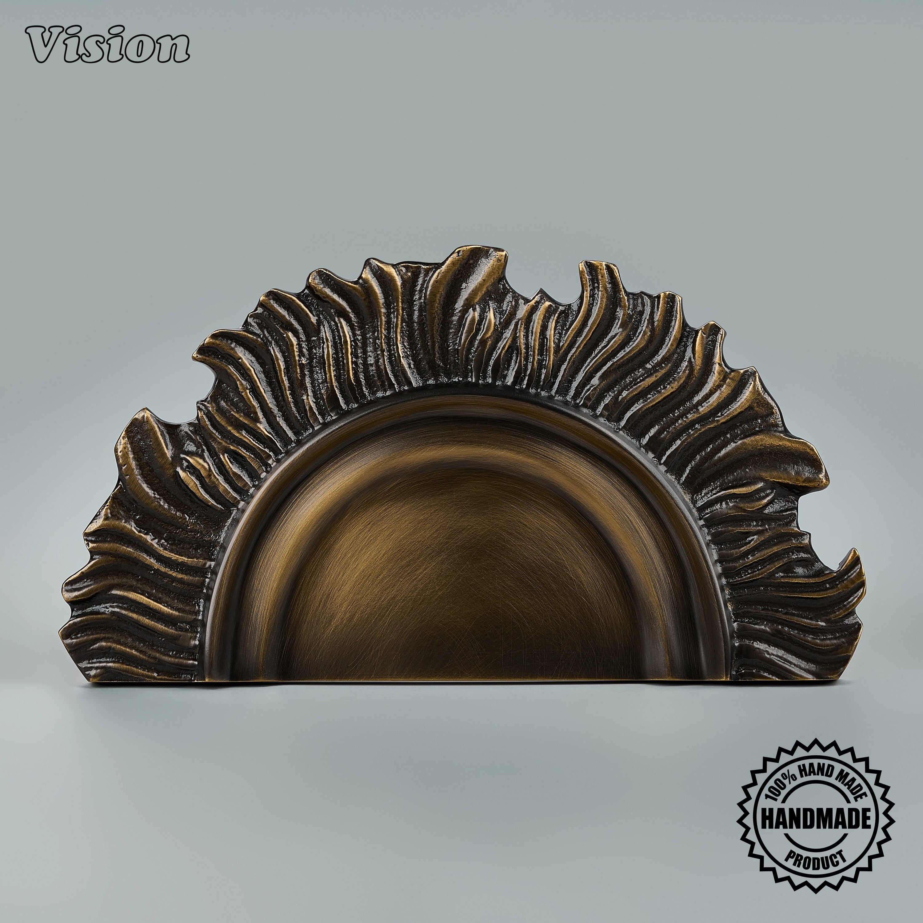 Solid brass Antique Bronze handcrafted statement door handle for grand residential entrances.