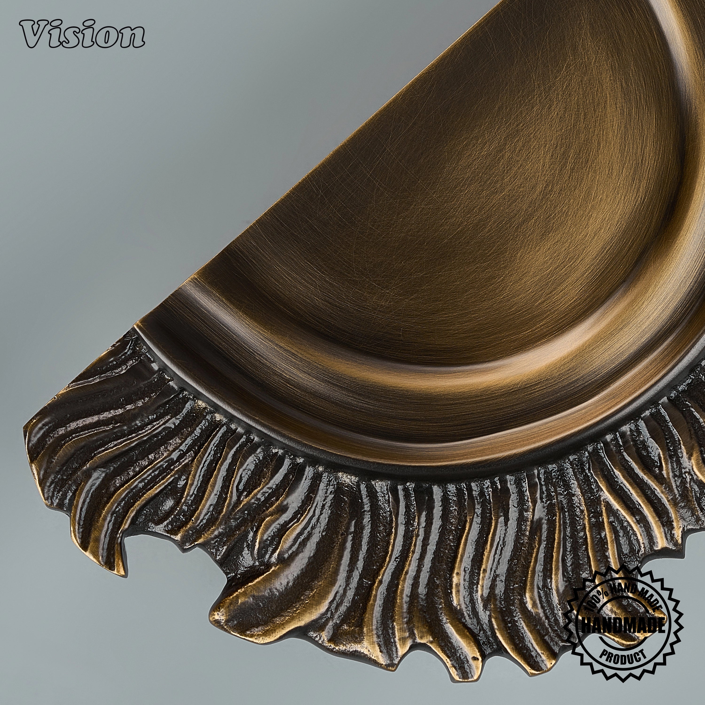 Decorative Antique Bronze handcrafted brass door handle for bespoke hotels and premium residential projects.