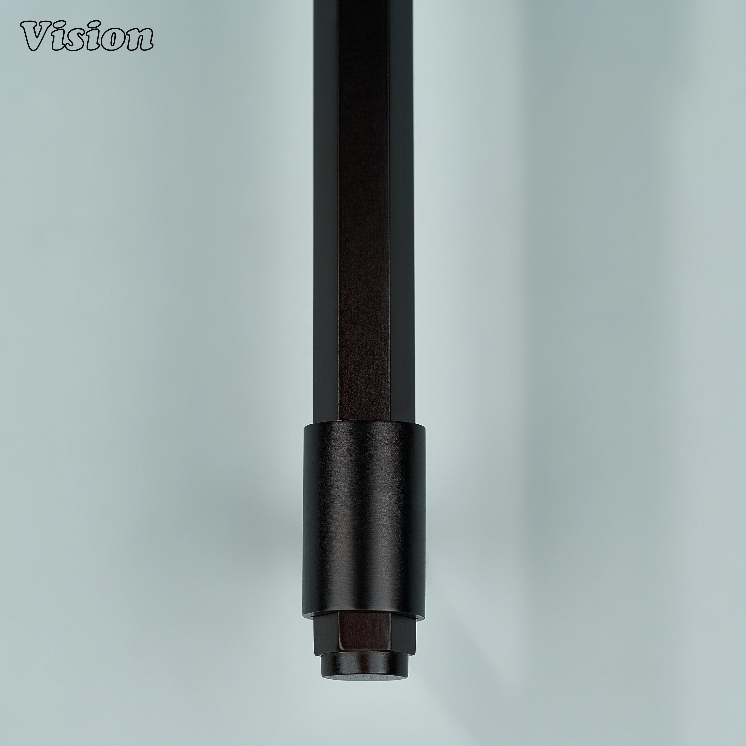 Oil Rubbed Bronze cabinet handle with circular hardware ends and hexagonal styling for furniture