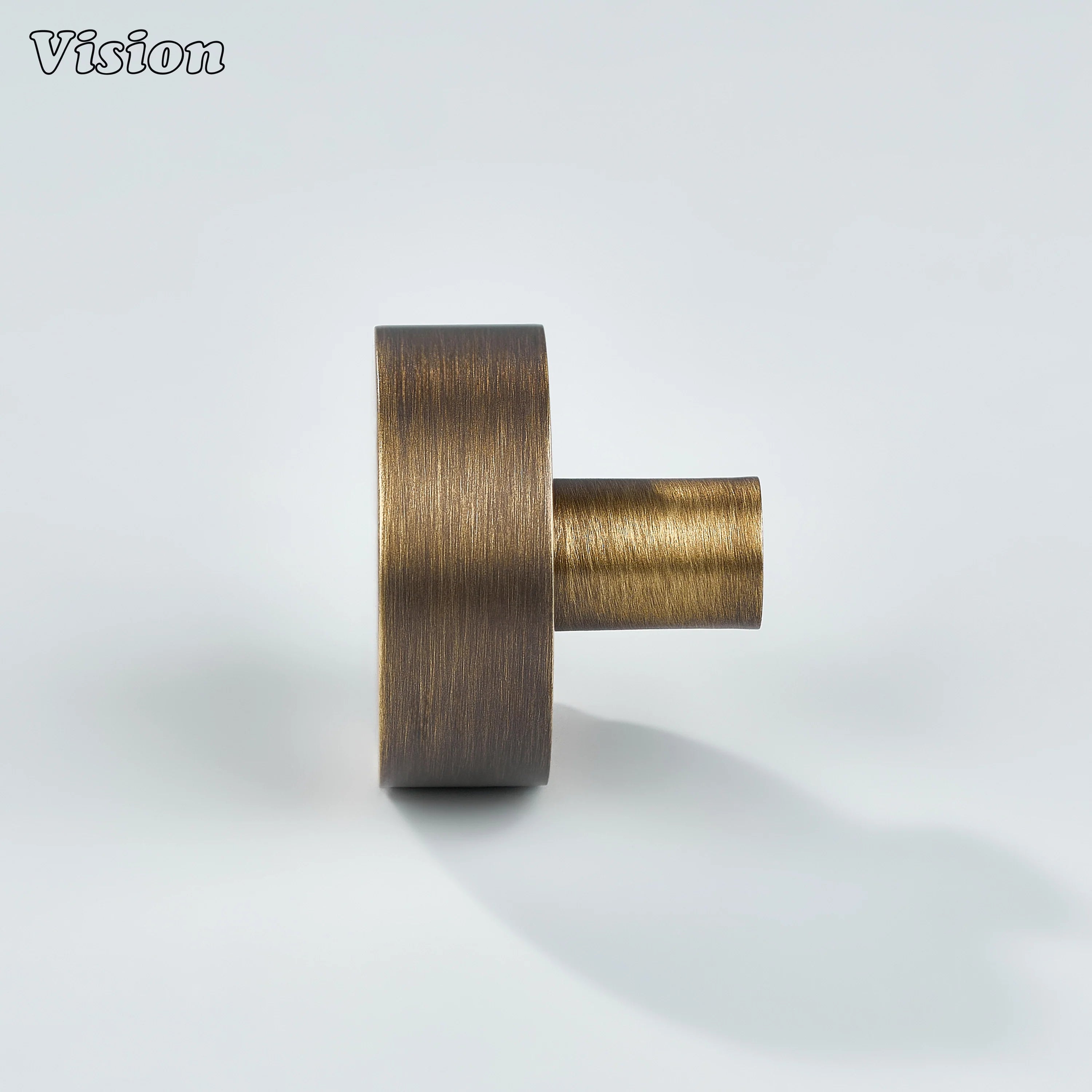 Antique Bronze solid brass round knob designed for wardrobe cabinet use