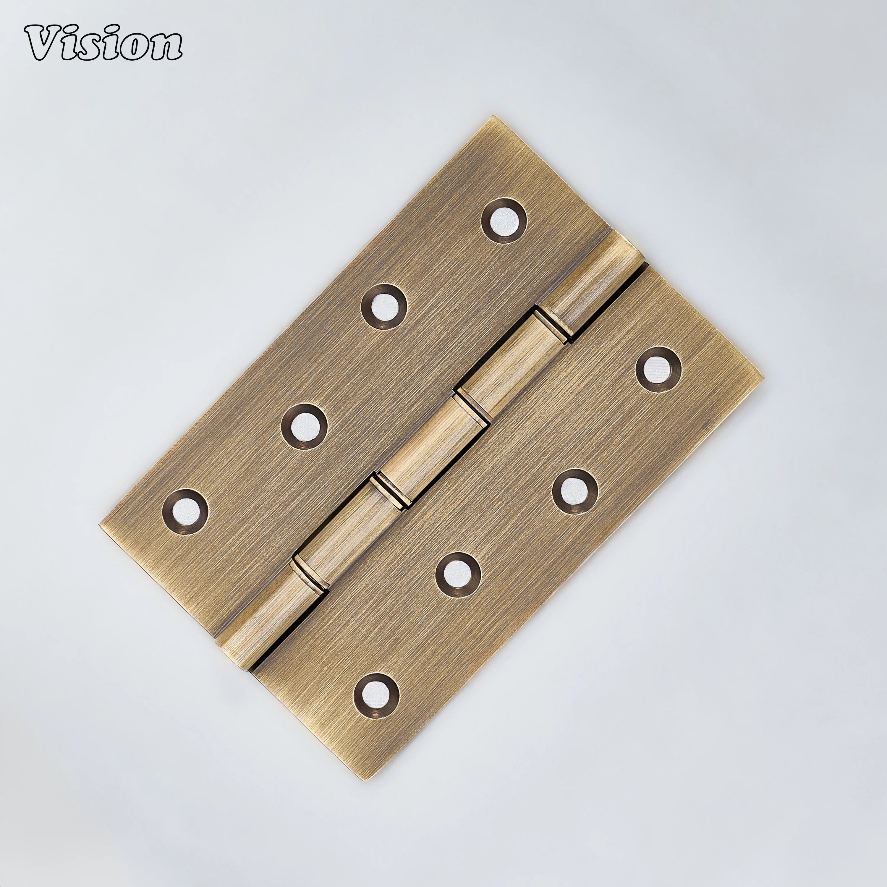 Antique Bronze brass cabinet hinge with rectangular plate for furniture doors