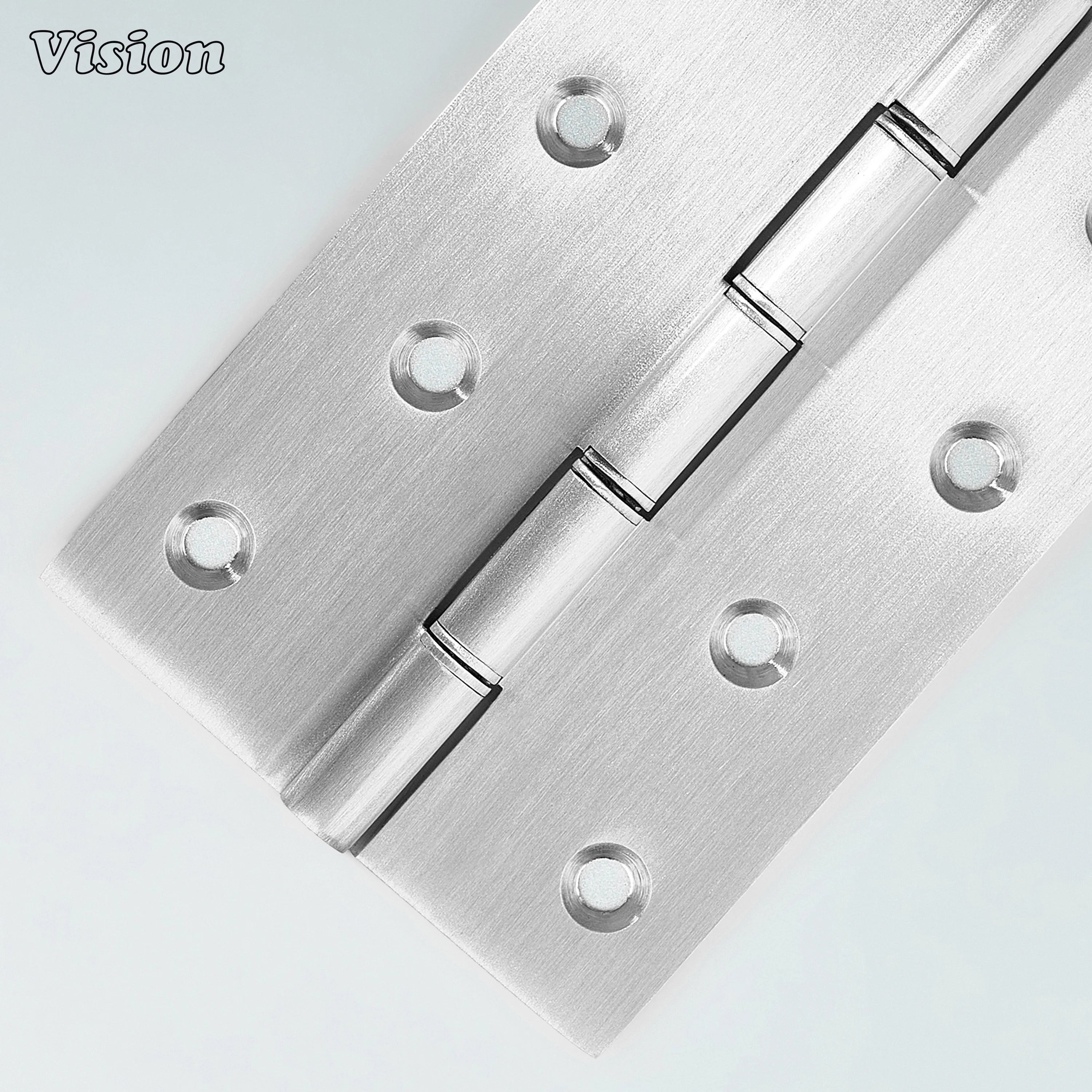 Silver rectangular brass cabinet hinge for furniture door fitting