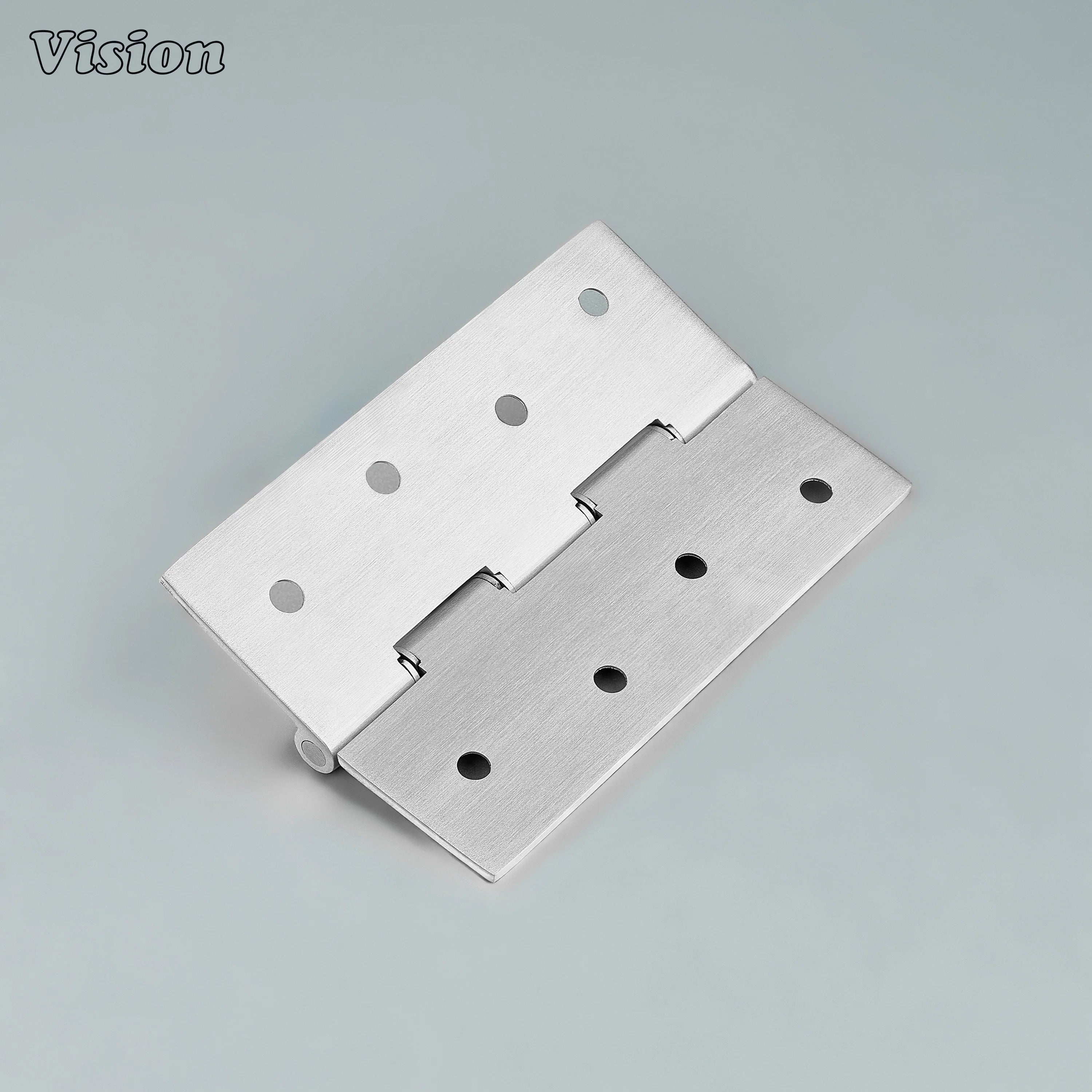Silver plain profile brass cabinet hinge for interior furniture