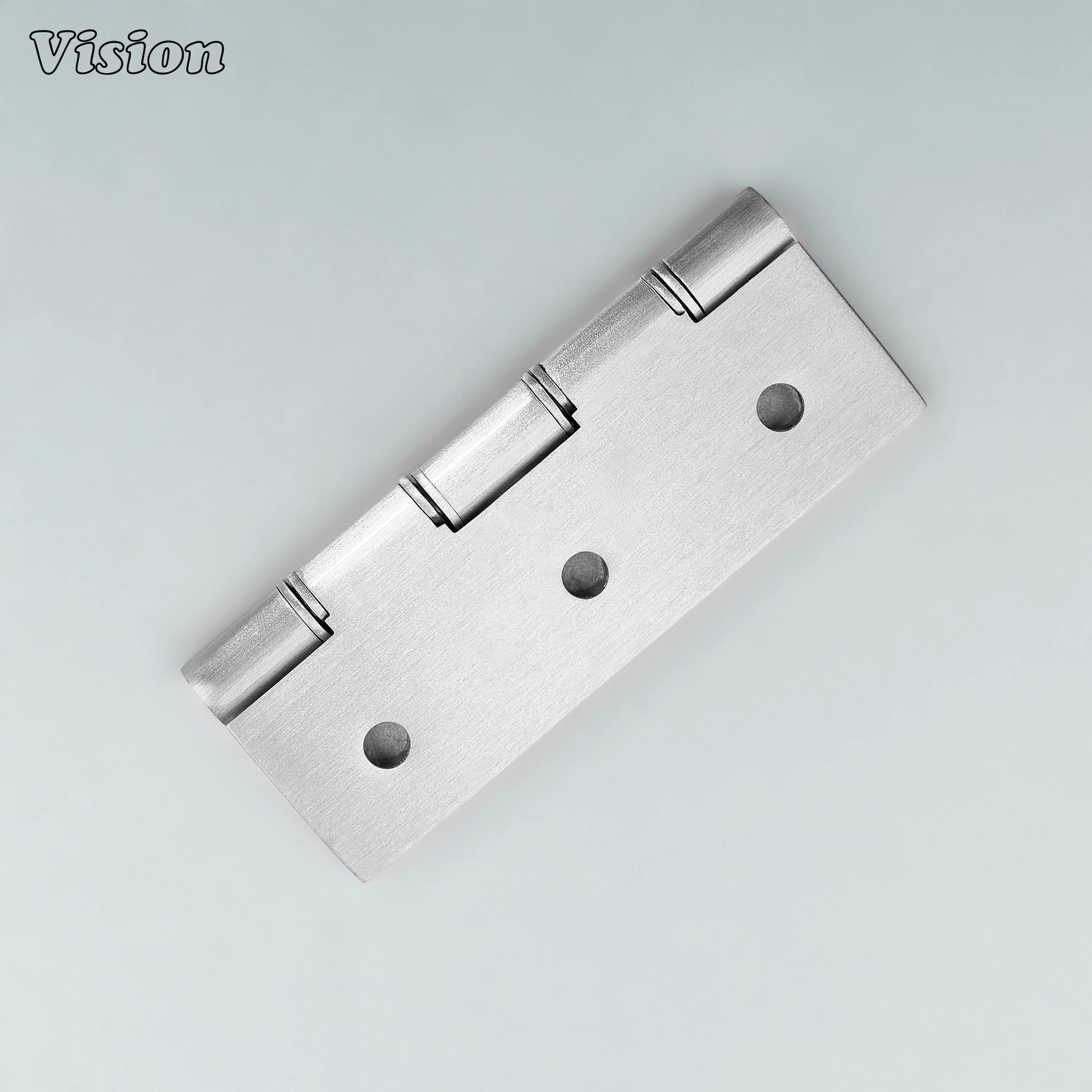 Silver plain profile brass cabinet hinge for wardrobe doors